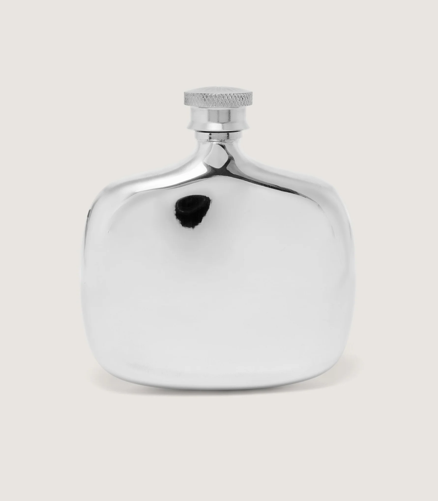 Small Pocket Flask In Pewter - Image 3