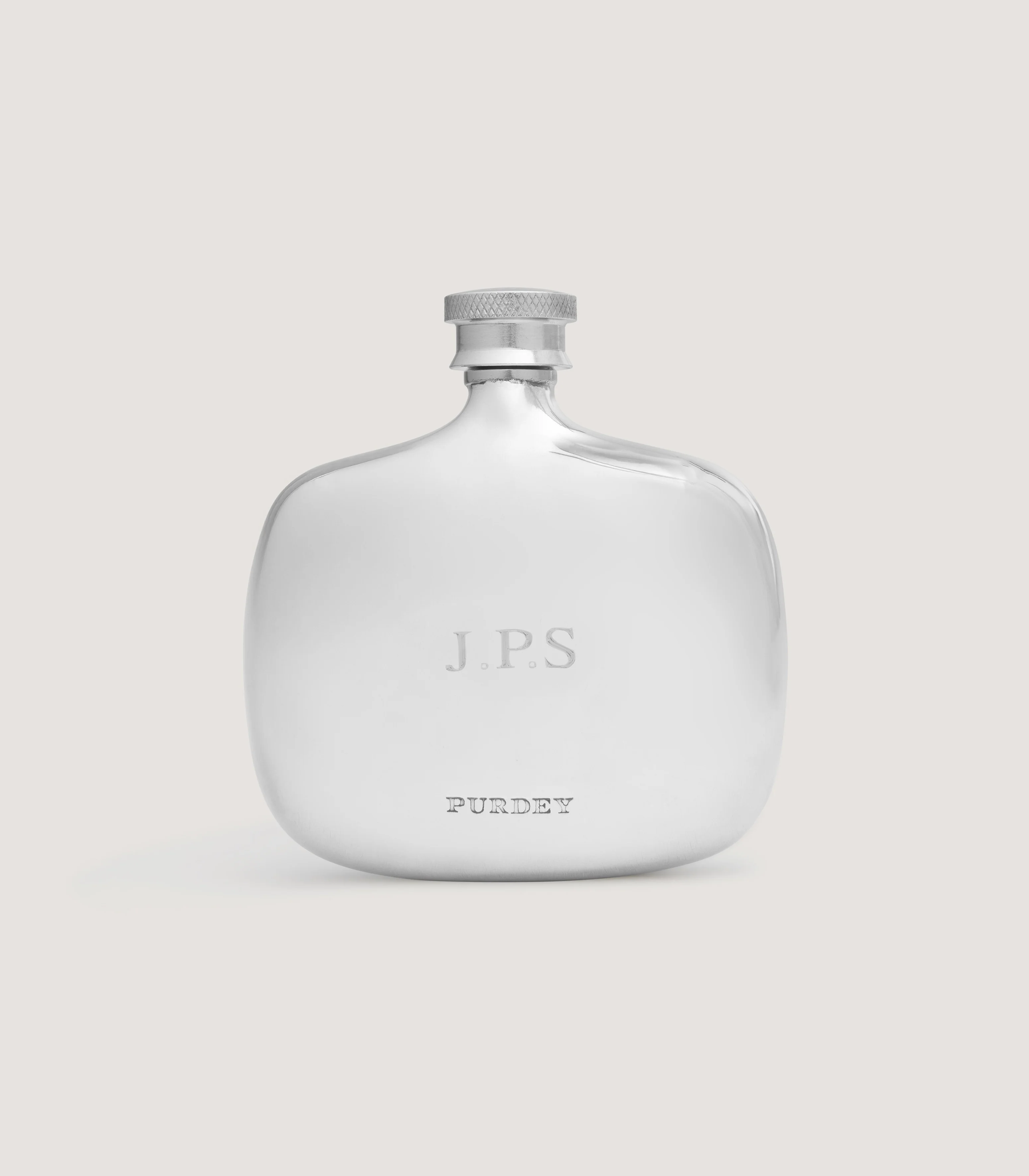 Small Pocket Flask In Pewter - Image 4