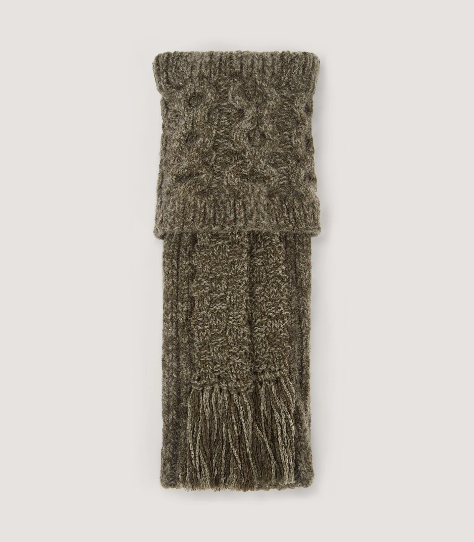 Medallion Cashmere Socks in Loden