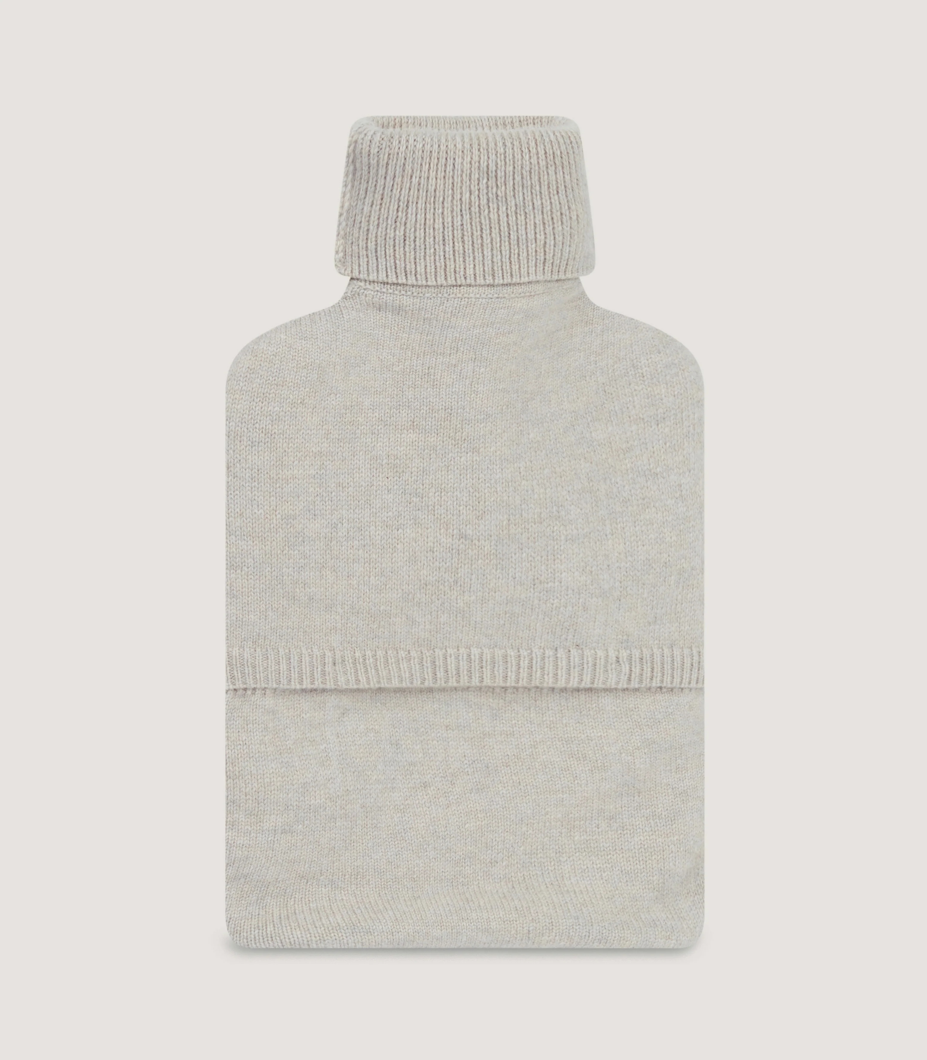 Cable Knit Hot Water Bottle in Stone - Image 2