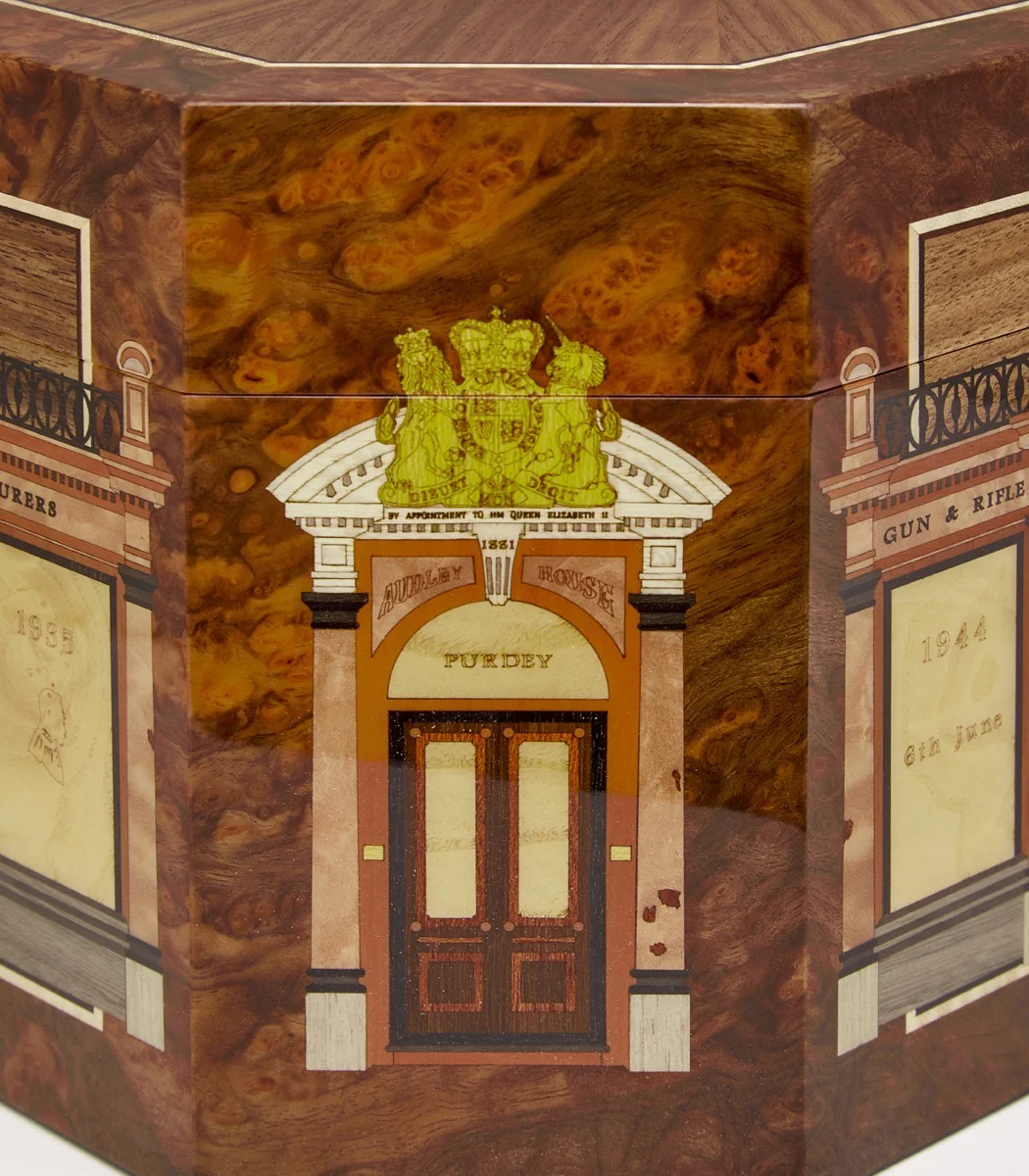 Audley House Marquetry Humidor In Natural - Image 3