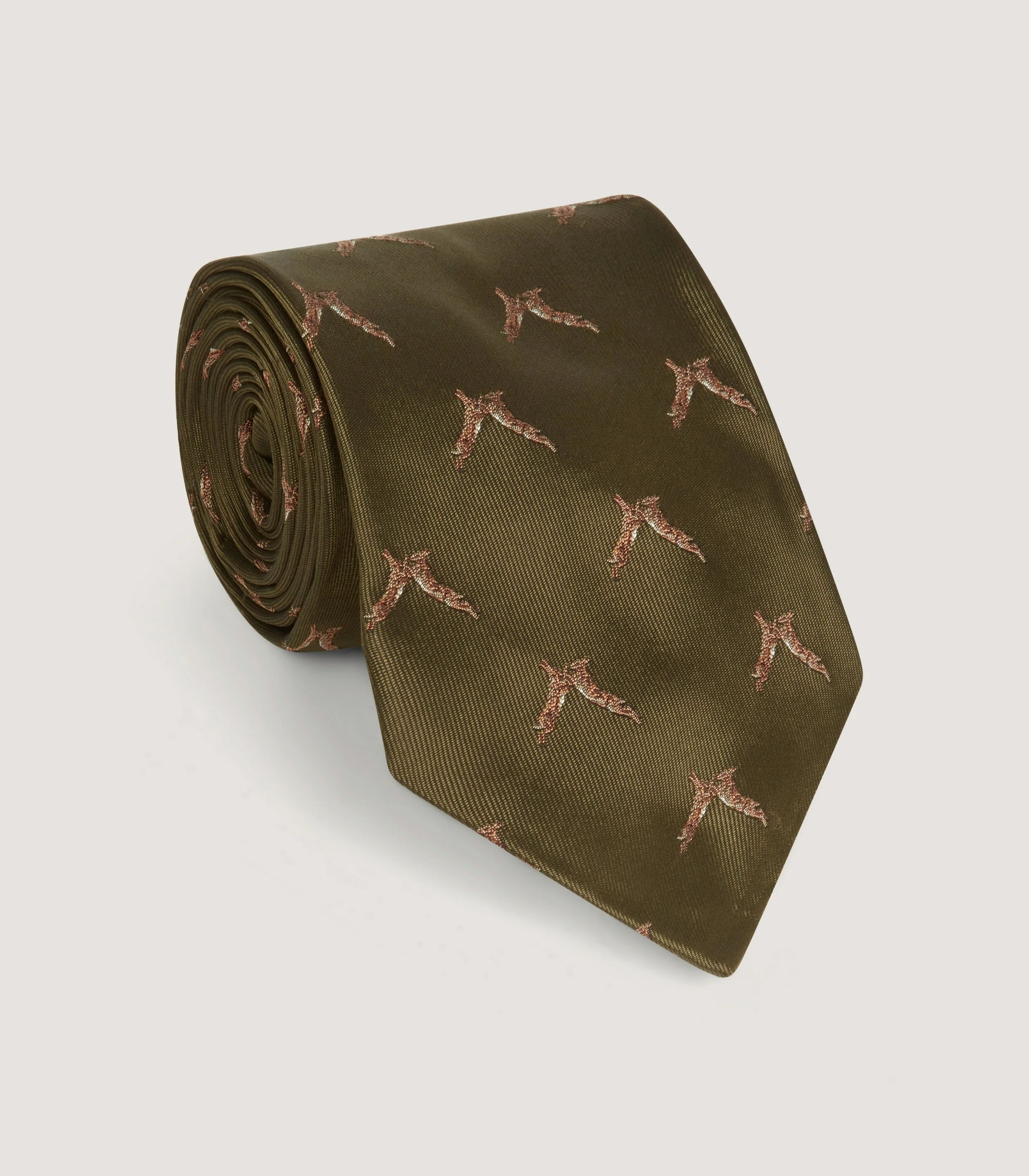 Boxing Hares Tie