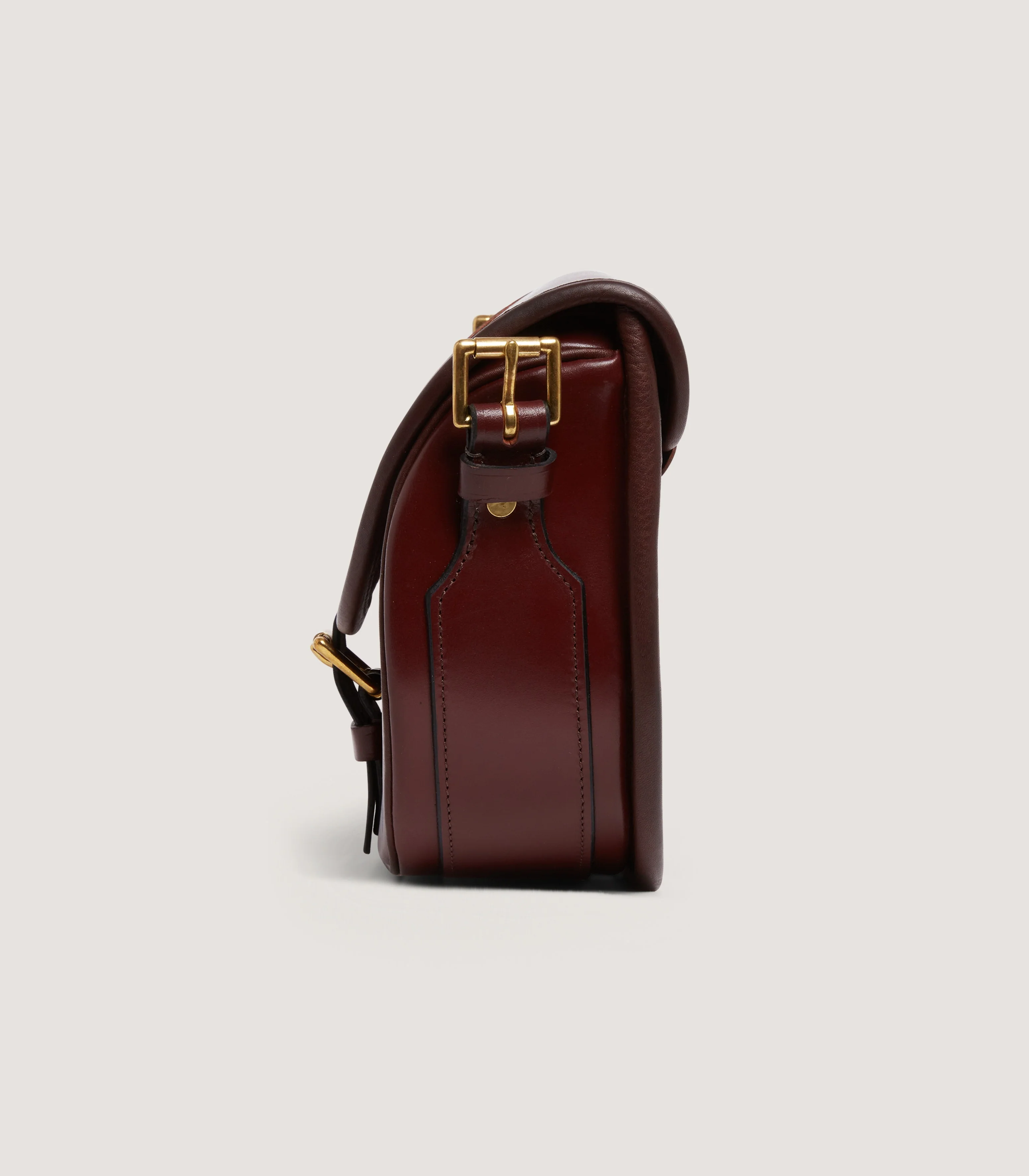 Bridle Leather Cartridge Bag in Chestnut - Image 3