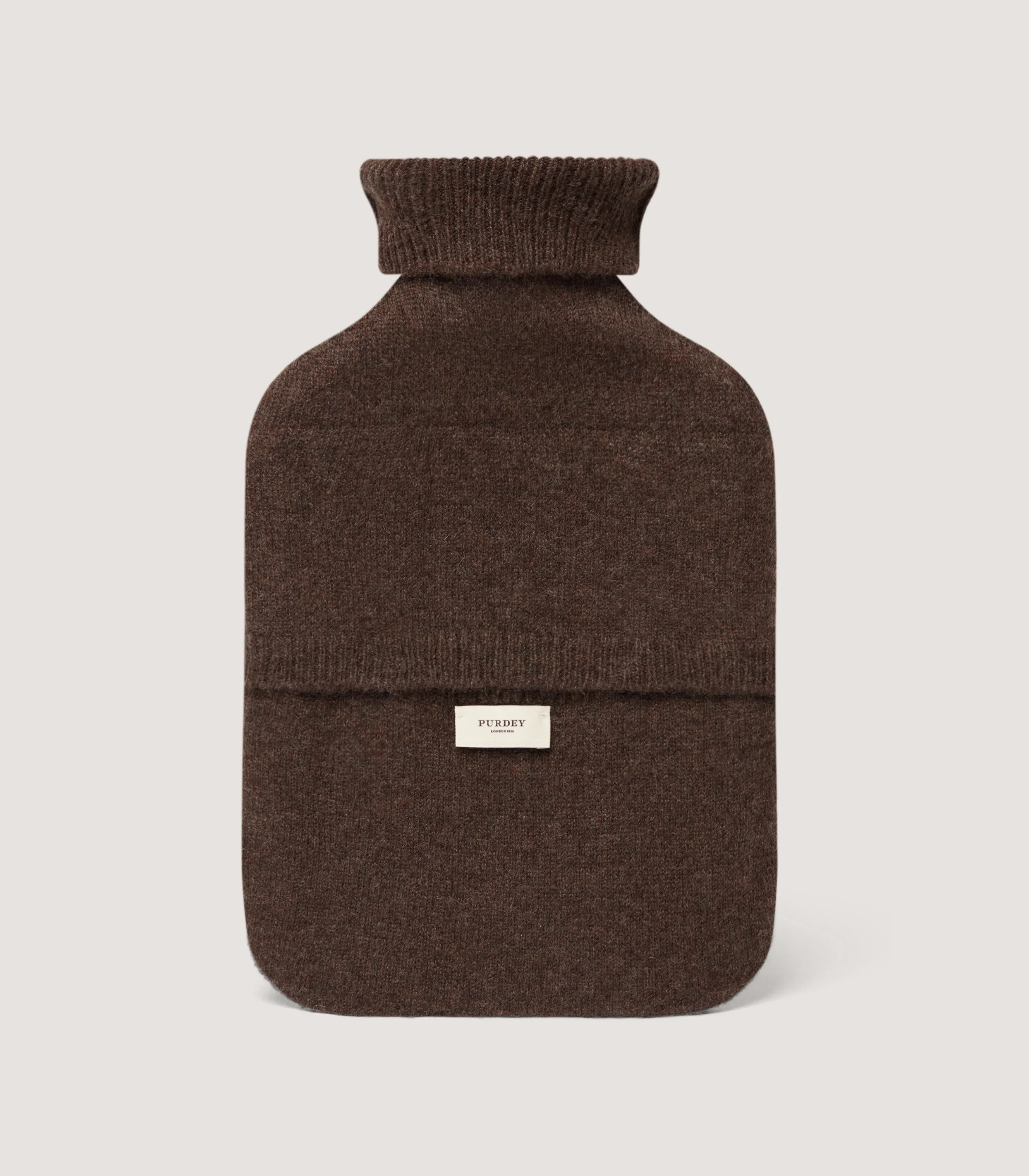 Cable Knit Hot Water Bottle in Walnut - Image 2
