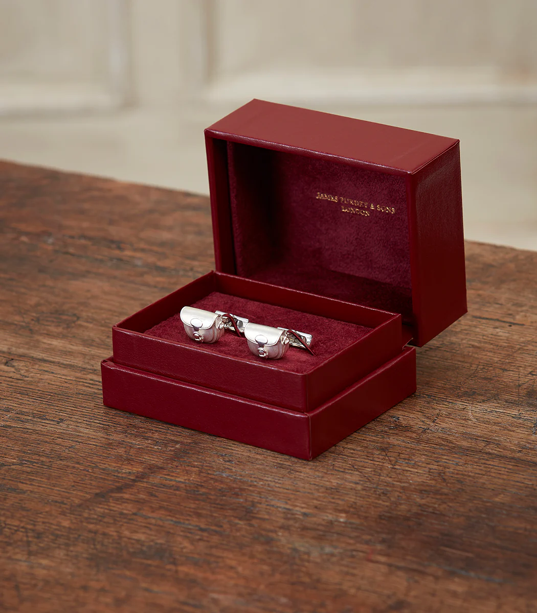 Cartridge Bag Cufflinks In Silver - Image 4