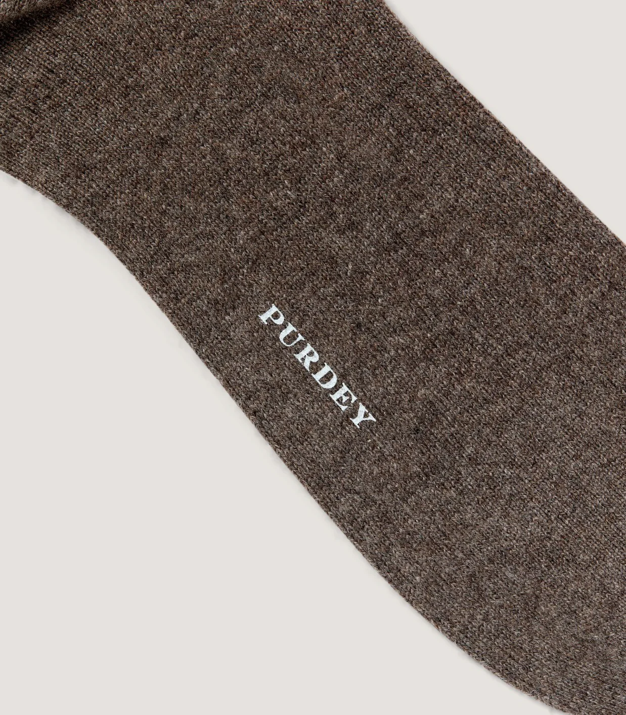 Cashmere Blend Socks in Taupe - Image 2