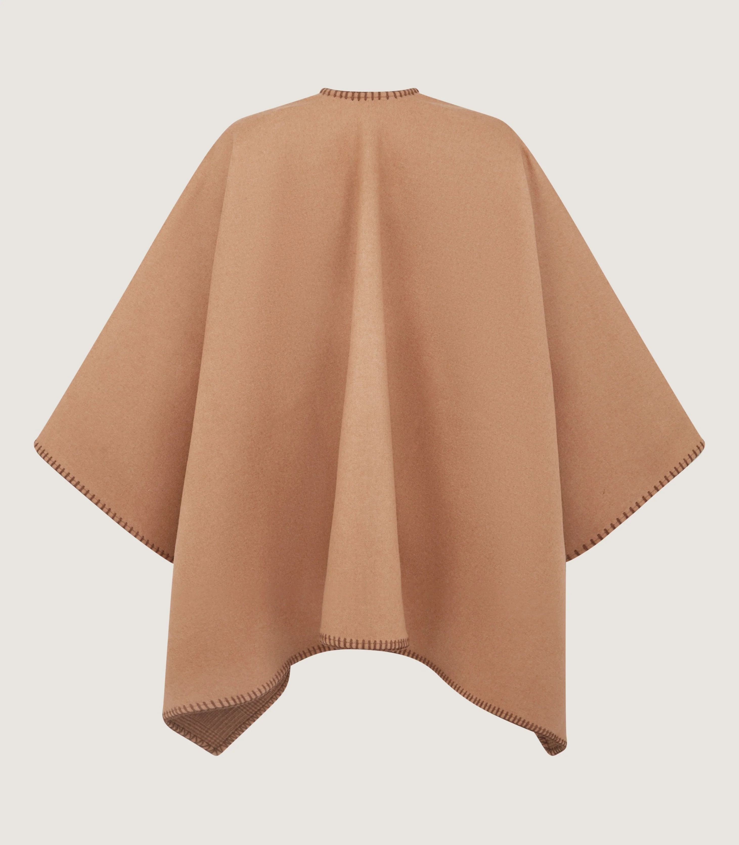 Women's Camel Welbeck Poncho - Image 3