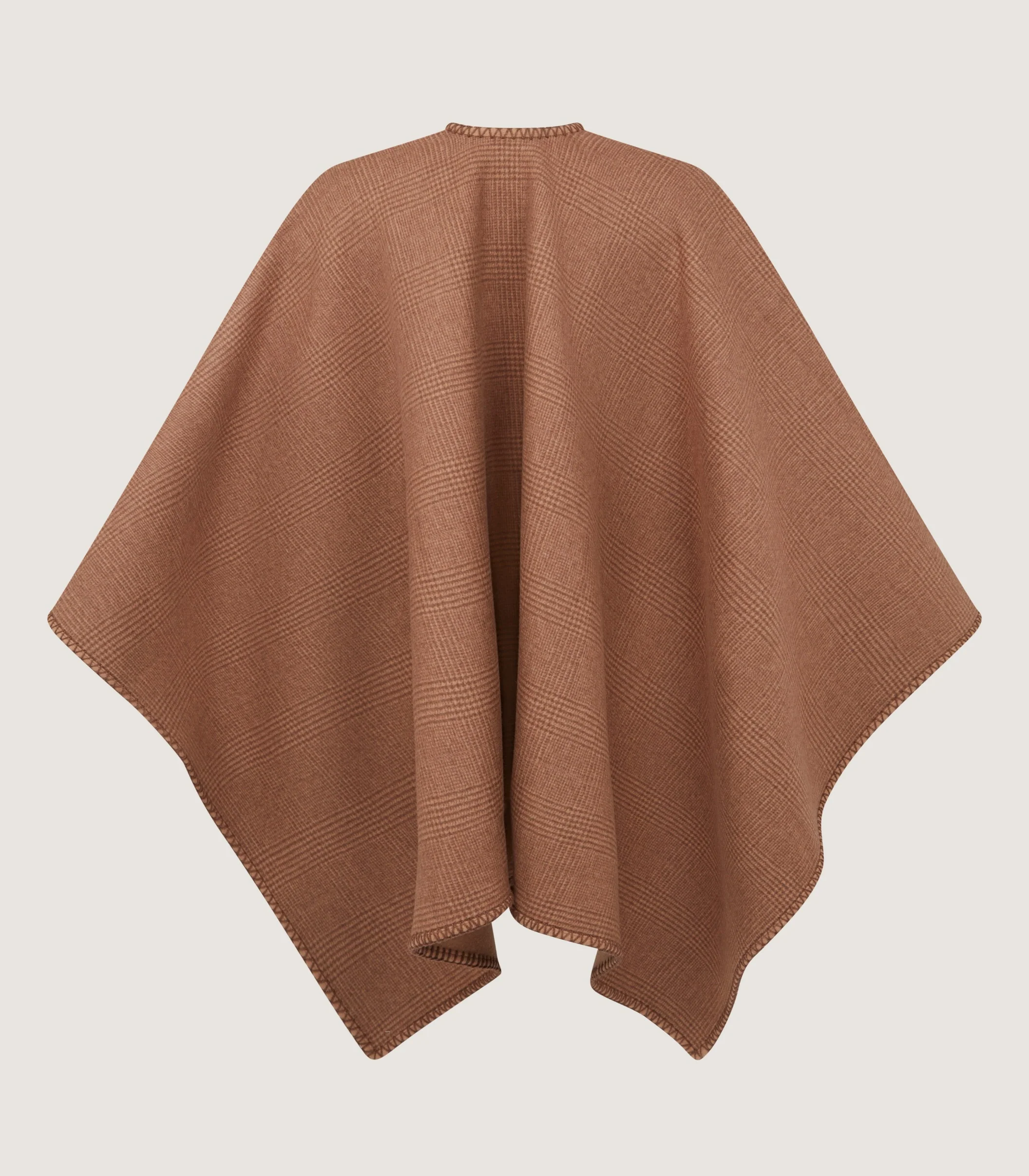 Women's Camel Welbeck Poncho - Image 6