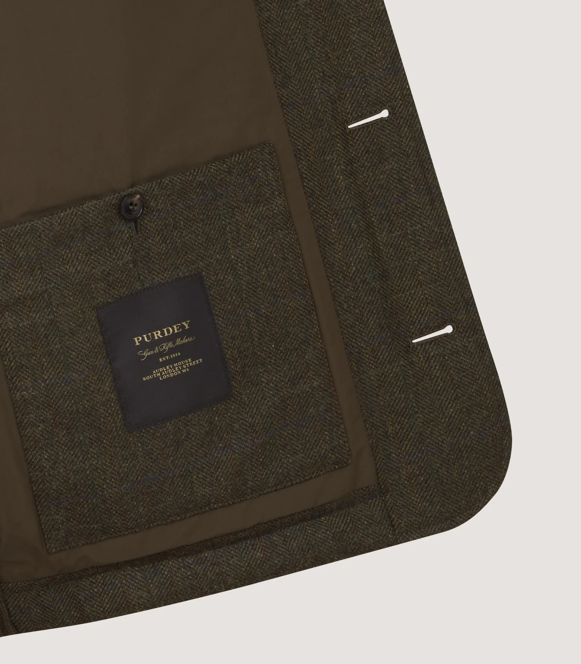Clarges Knit and Fabric Hybrid Vest in Loden - Image 6