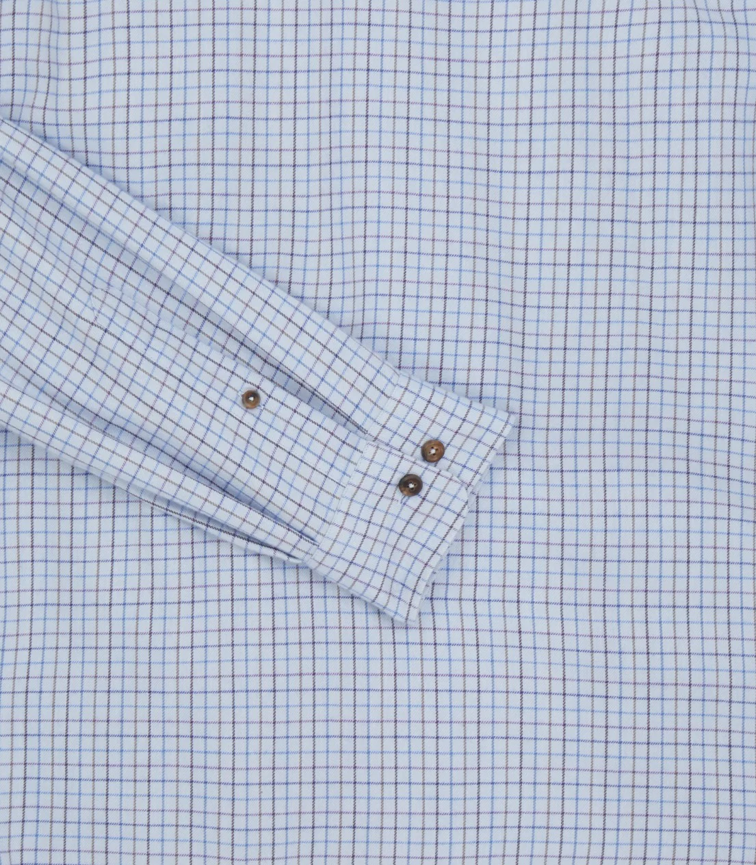 Men's Cotton Cashmere Sporting Shirt In Loch Blue - Image 5