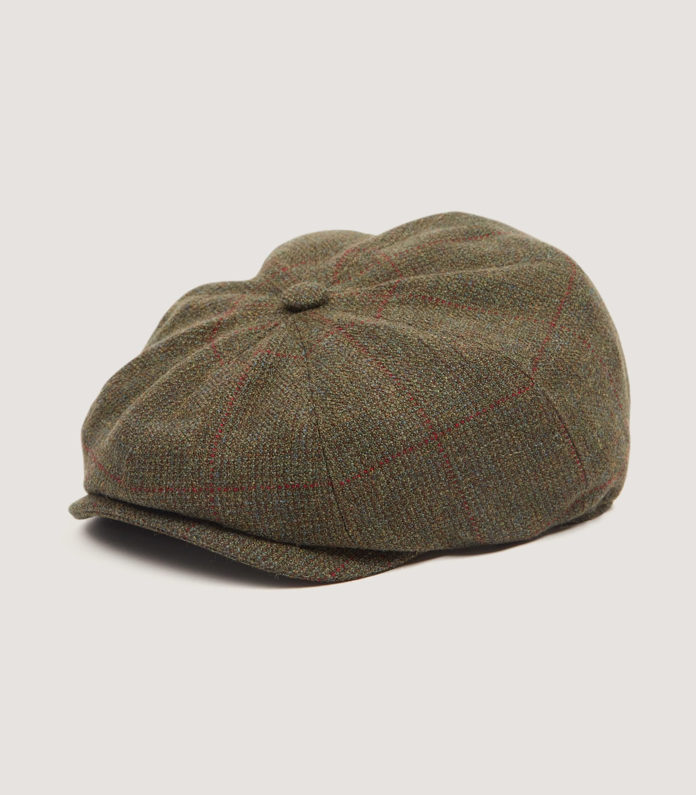 Dalby Tweed Bakerboy Cap in Alum