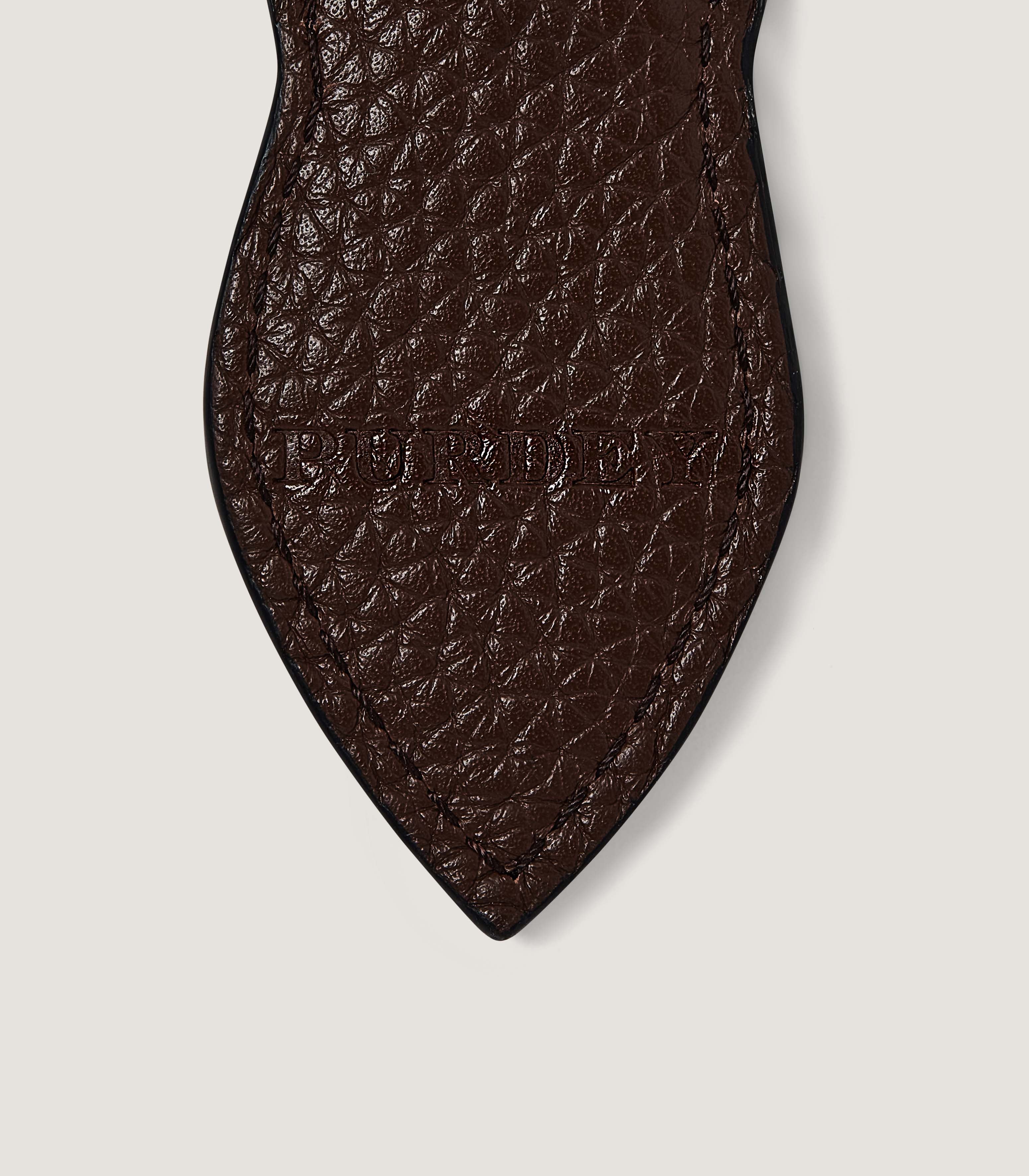 Featherburst Keyring in Cognac - Image 2