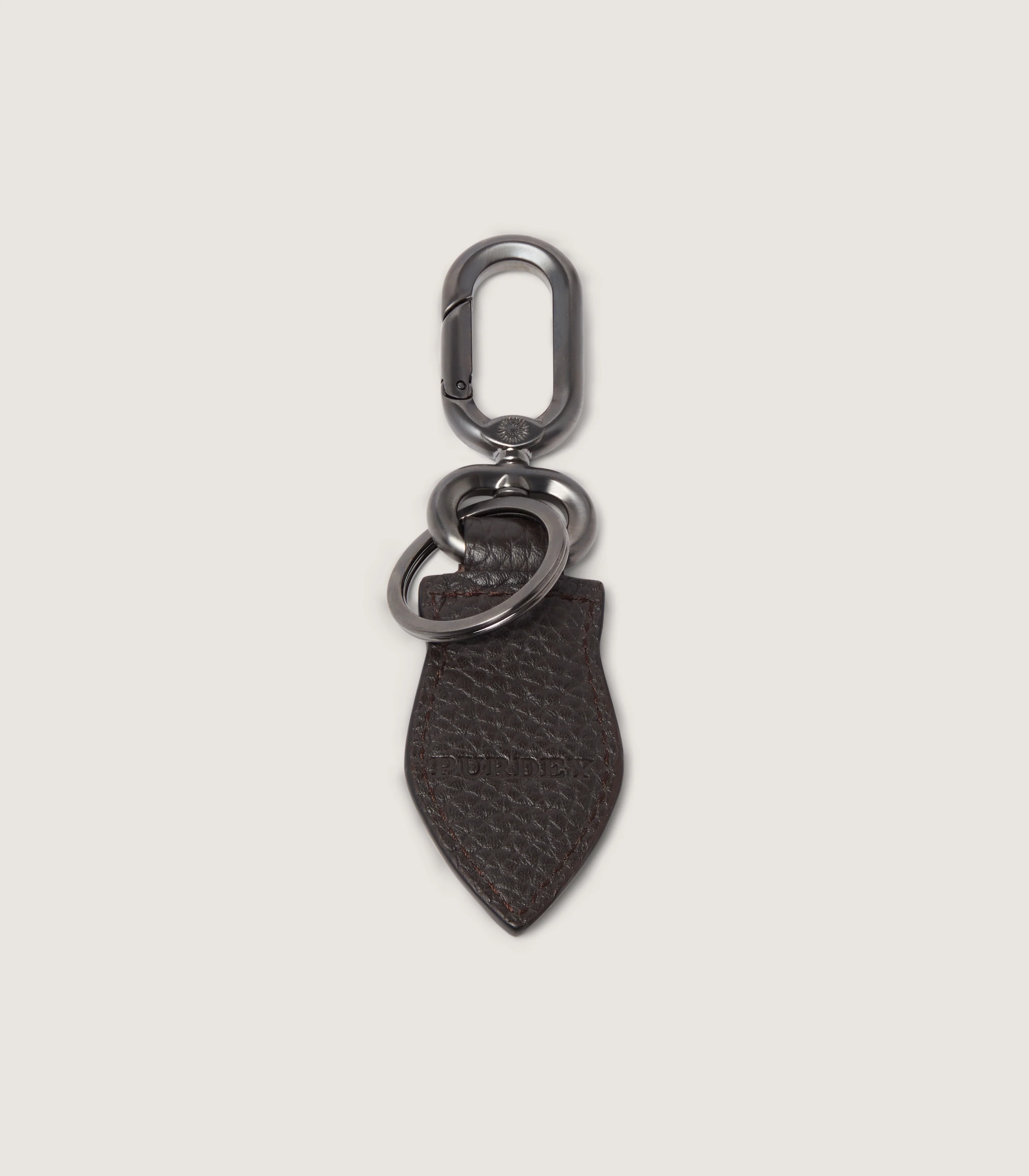 Featherburst Keyring In Dark Brown - Image 2