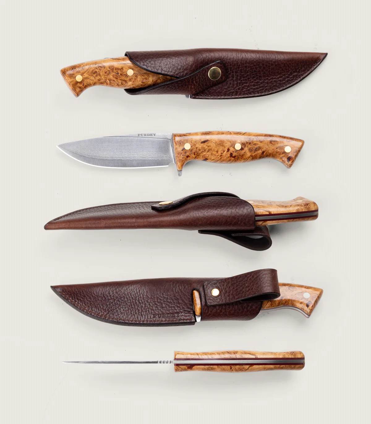 Flagstaff Hunter Knife - 4 inch In Burr Oak - Image 5