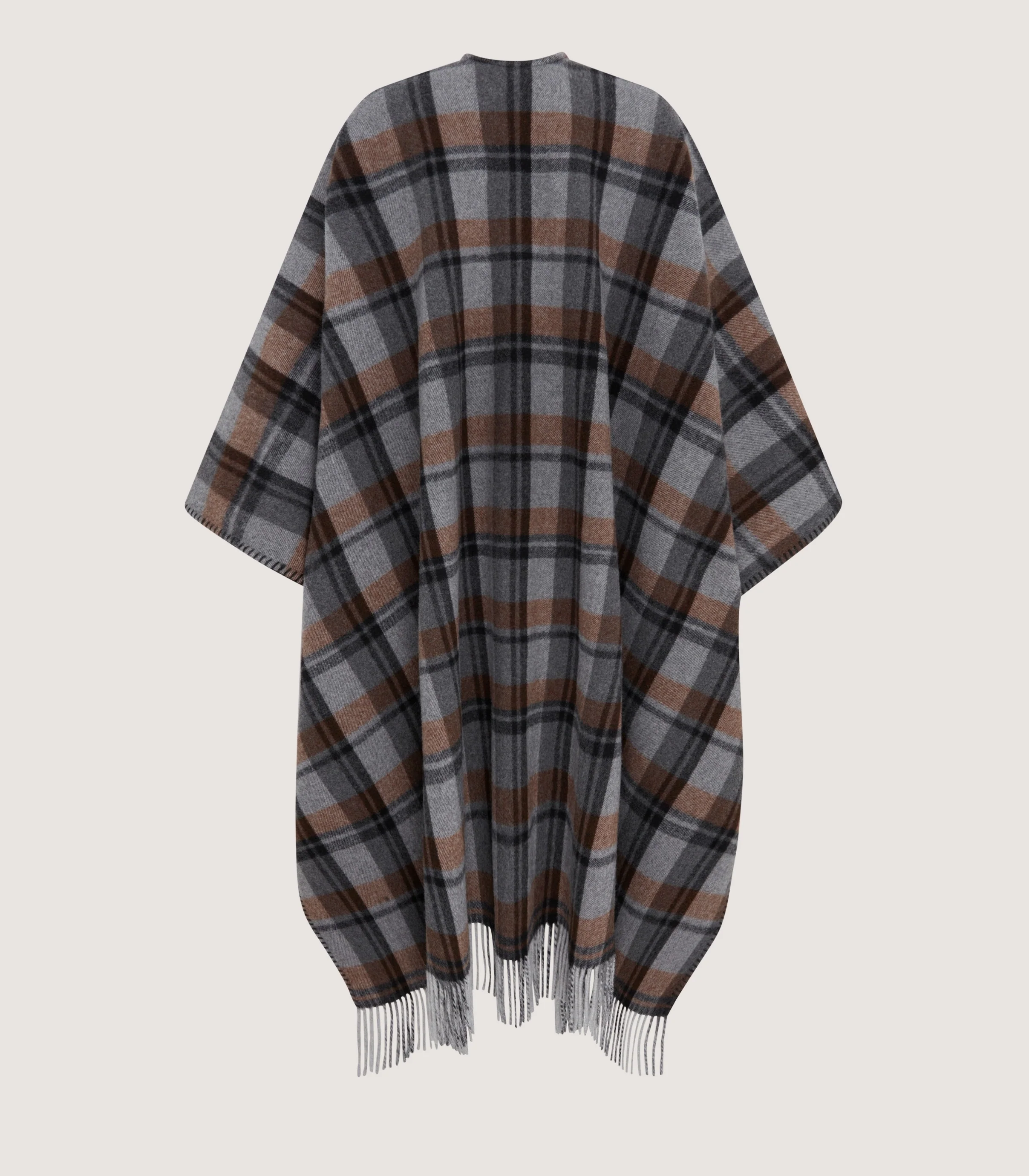 Women's Gun Club Check Reversible Poncho - Image 3