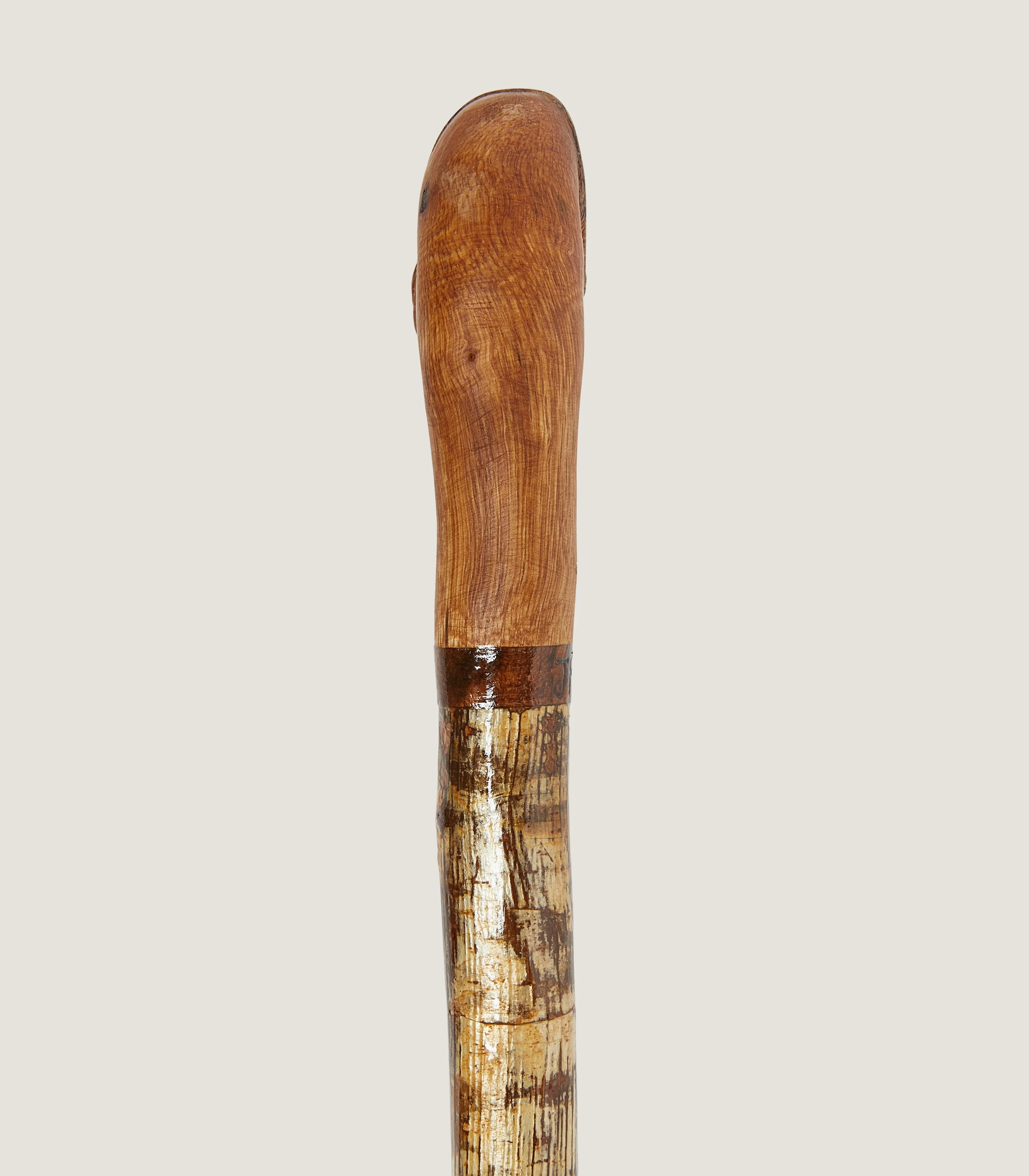 Hand Carved Hen Pheasant Head Walking Stick - Image 3