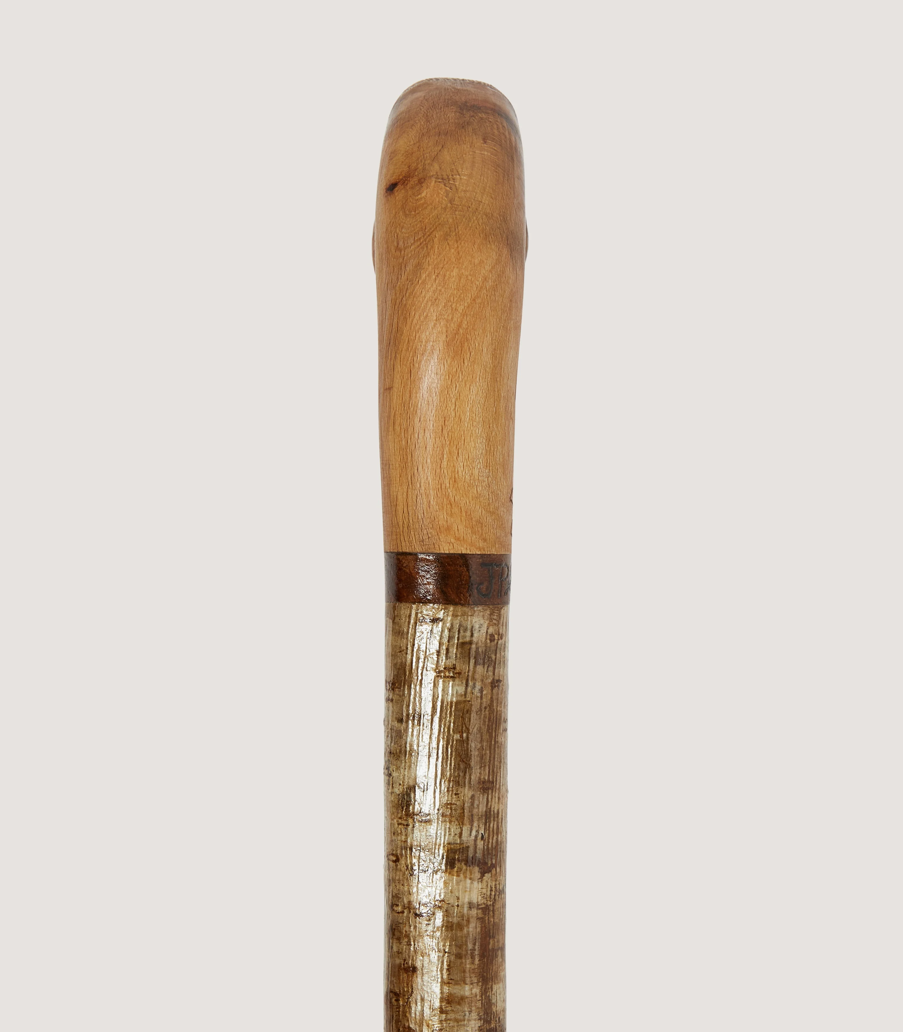 Hand Carved Mallard Duck Head Country Stick - Image 3