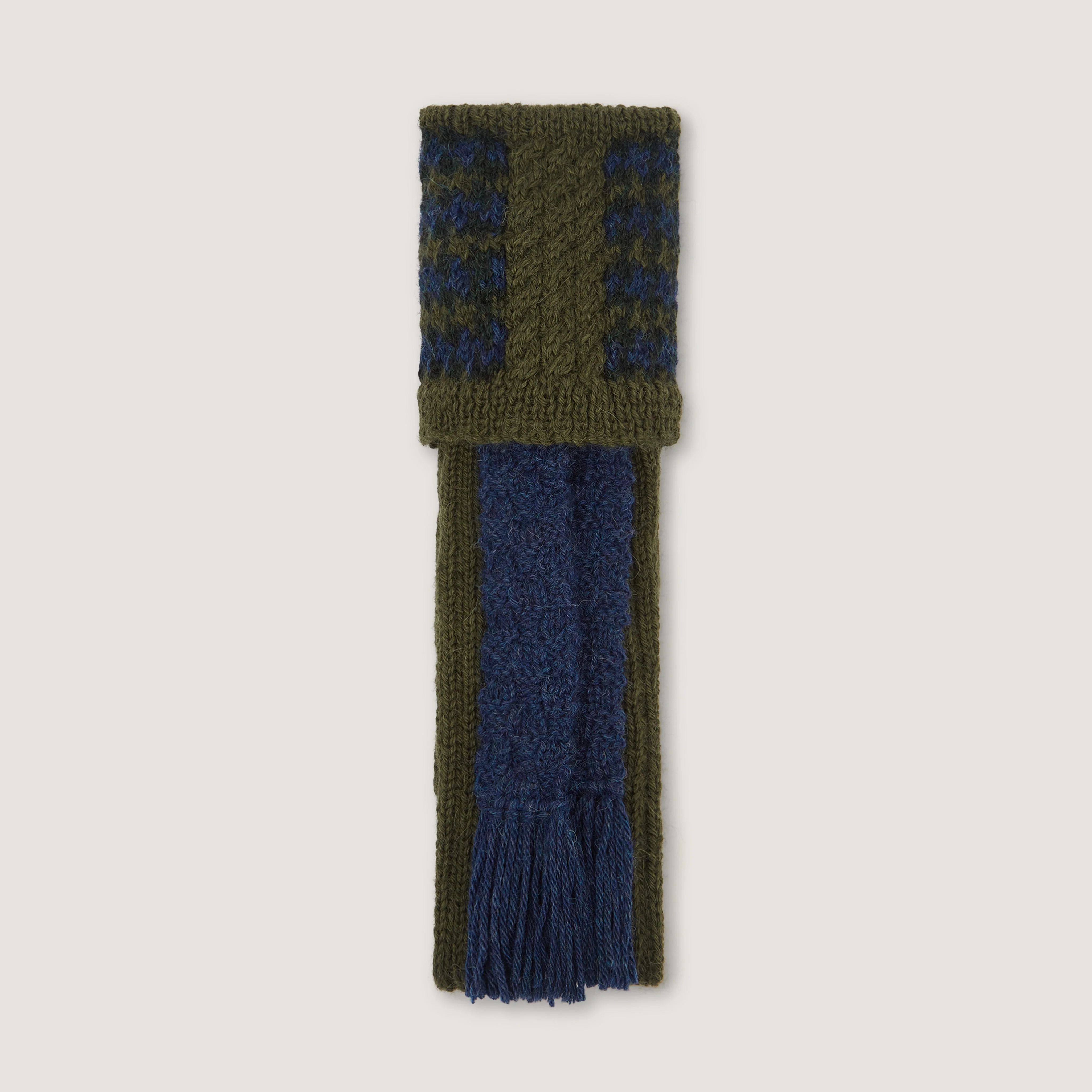 Hawkers Orkney Cable Alpaca Socks In Loden