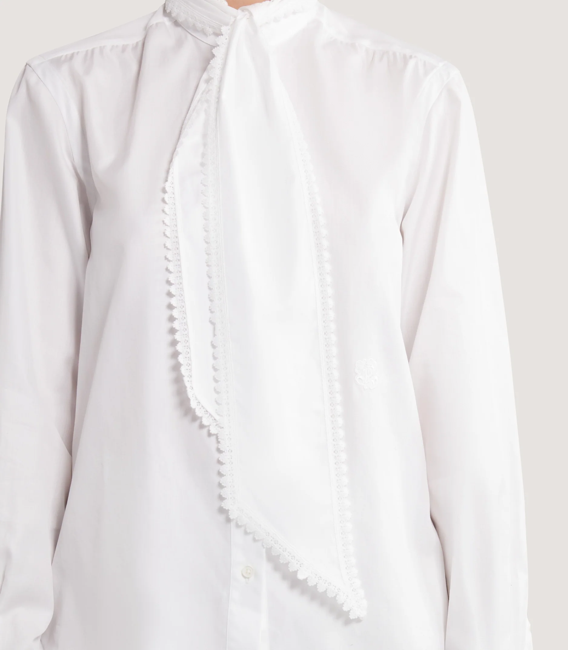 Women's Lace Stand Collar Shirt - Image 5