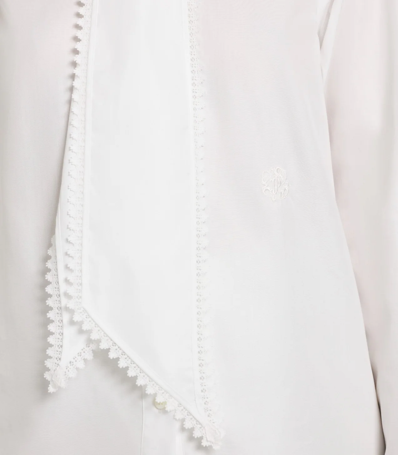 Women's Lace Stand Collar Shirt - Image 6
