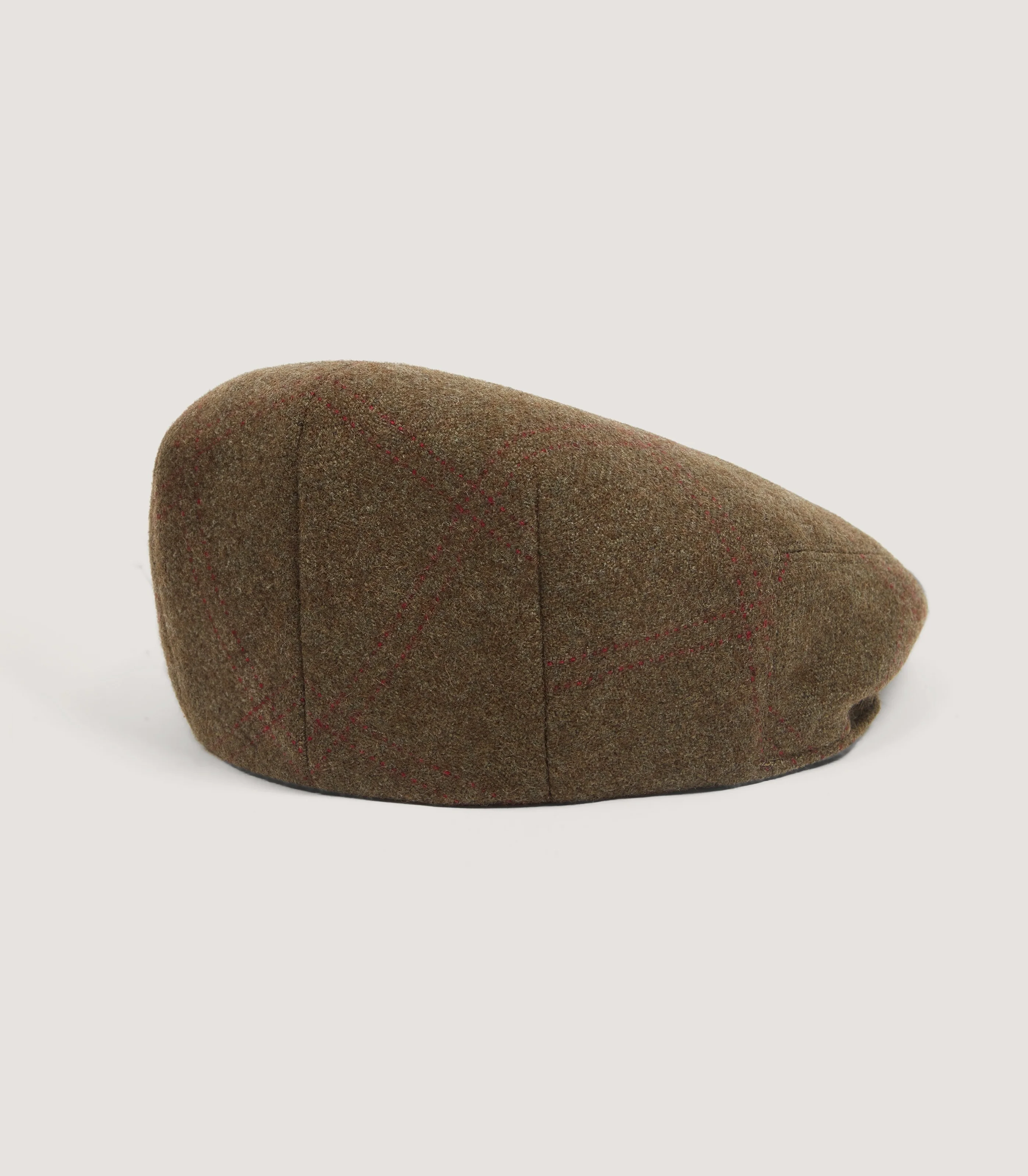 Litton Short Peak Cashmere Tweed Cap in Legerwood - Image 2