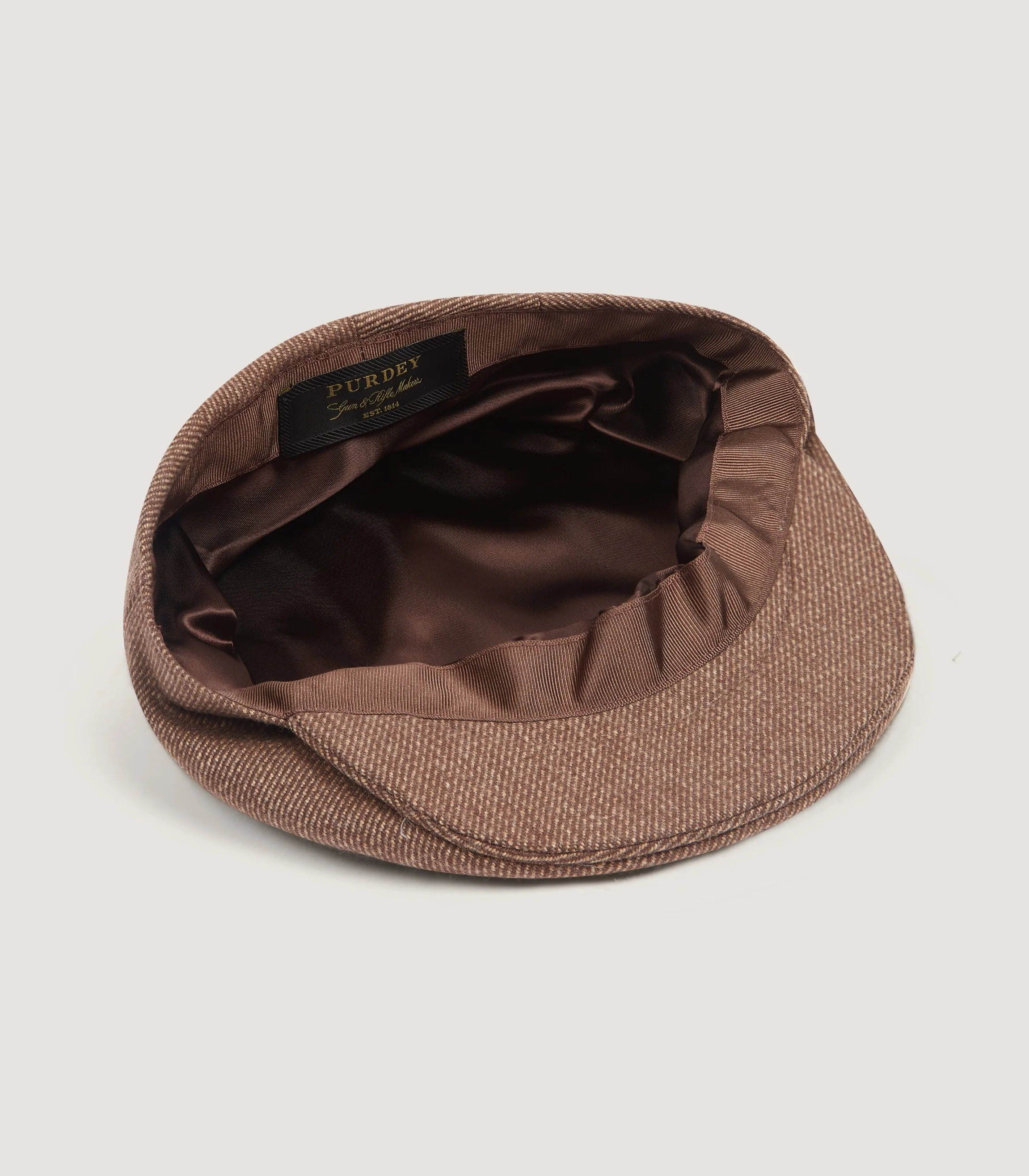 Litton Short Peak Cashmere Tweed Cap in Percy - Image 3