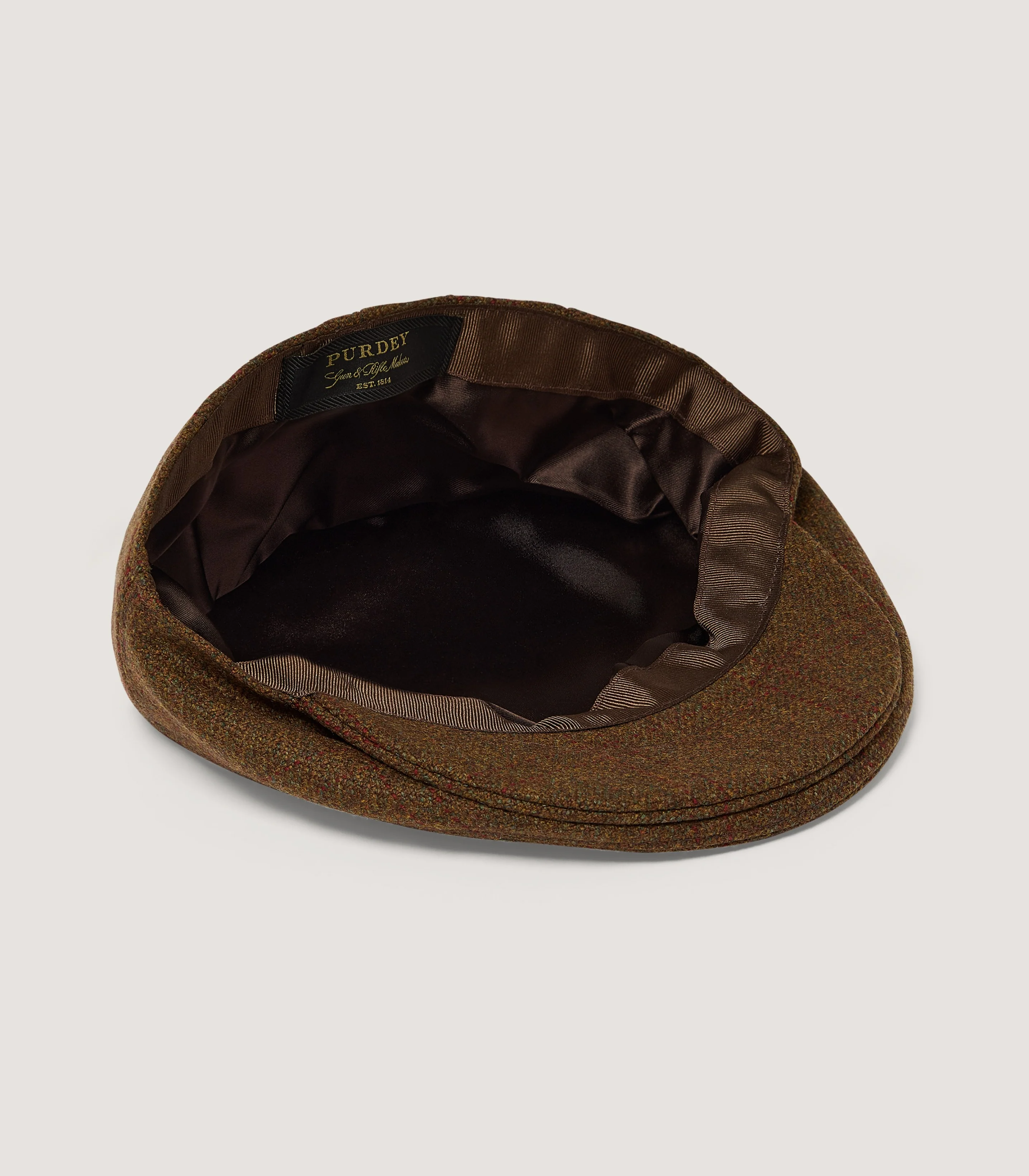 Litton Short Peak Tweed Cap In Audley - Image 3