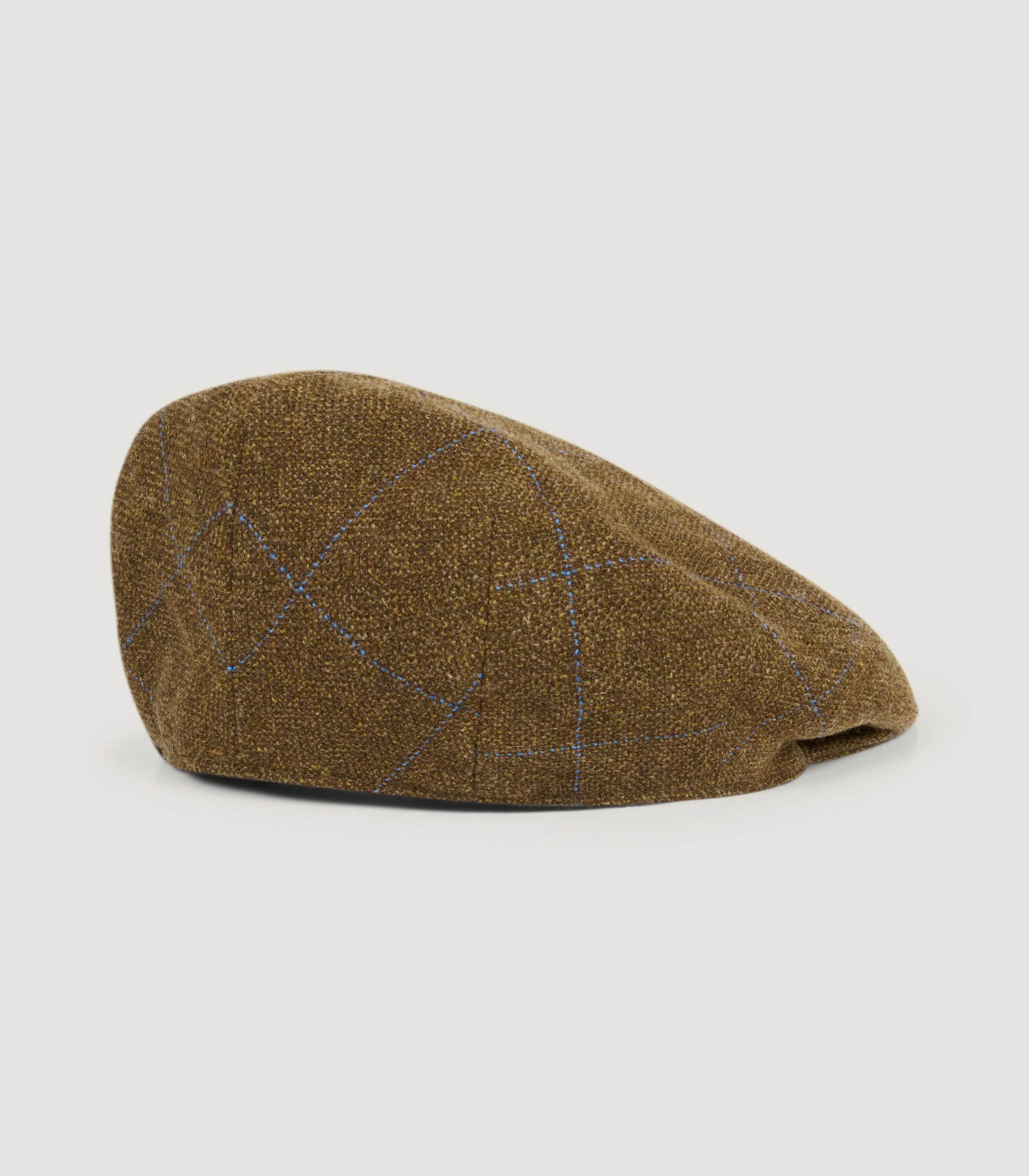 Litton Short Peak Tweed Cap in Oakley - Image 2