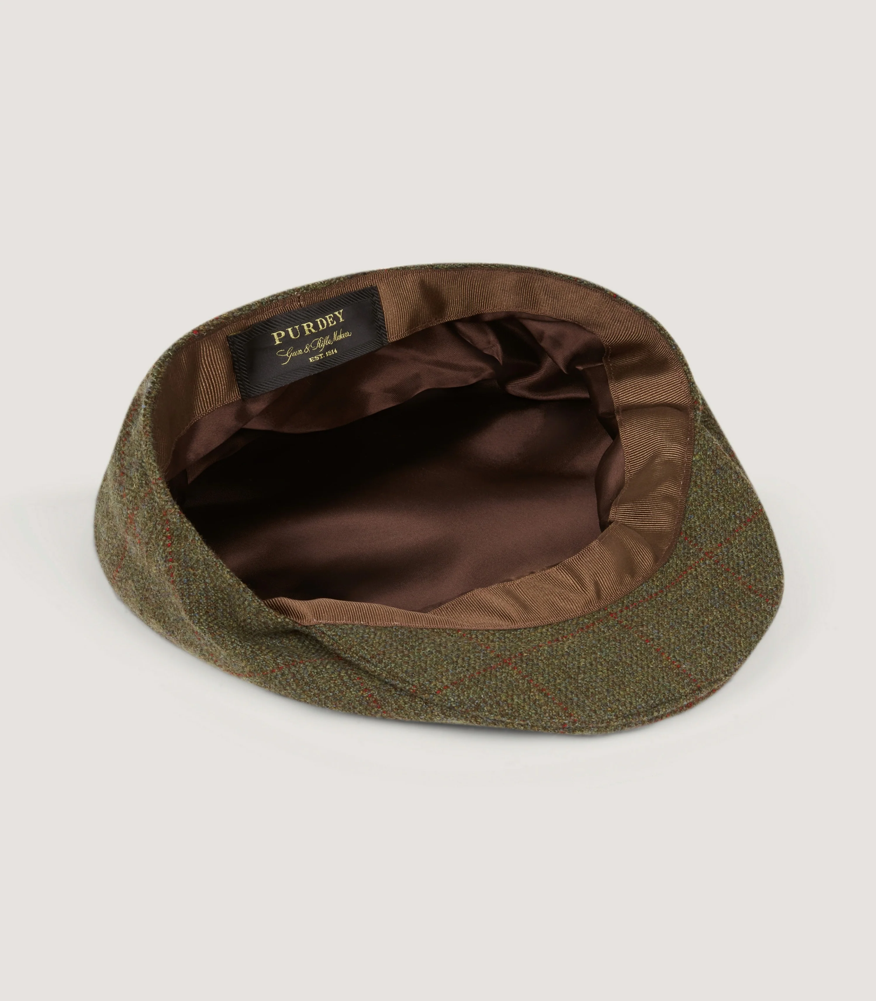 Litton Short Peak Tweed Cap in Alum - Image 3