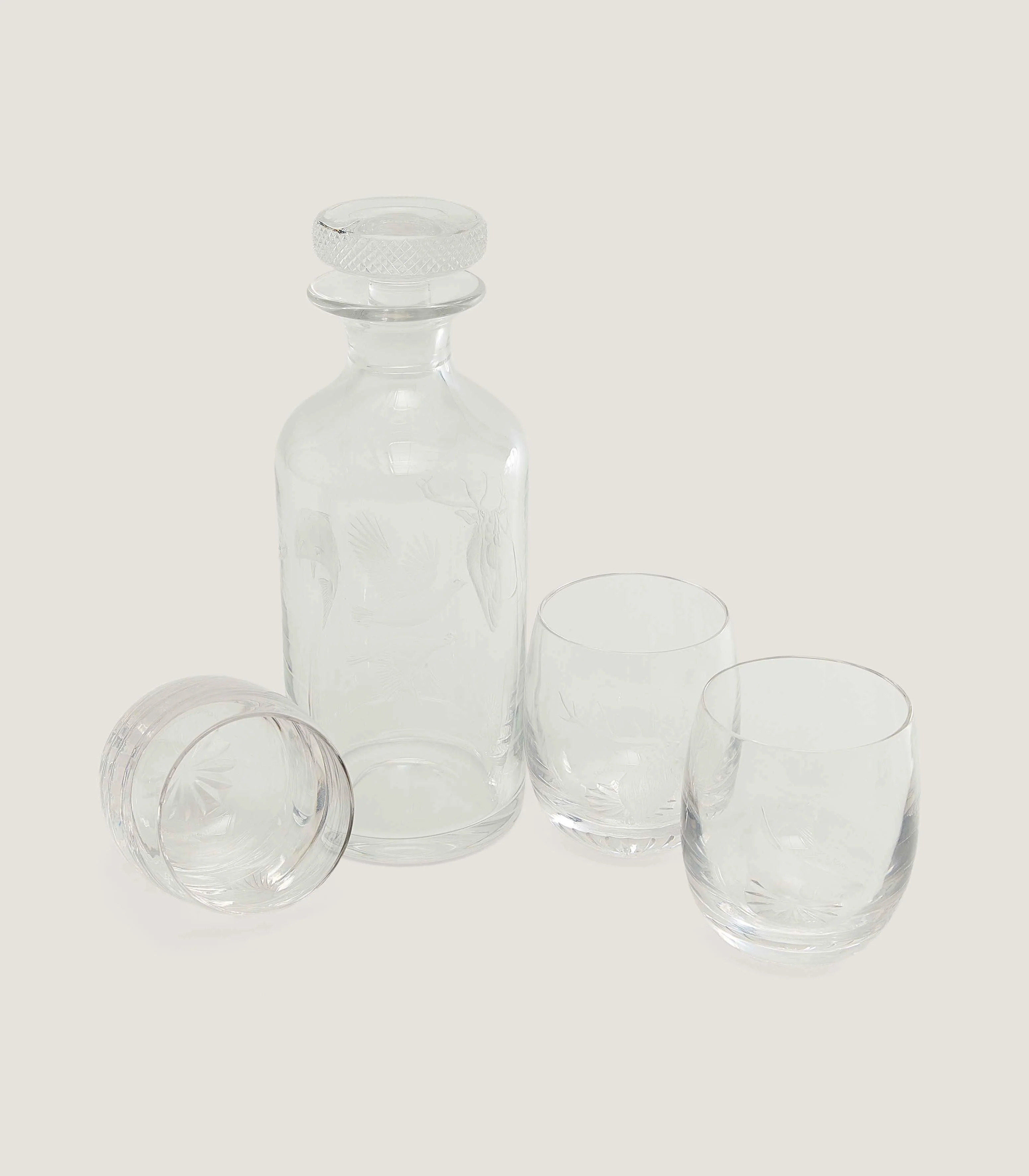 Copper Wheel Engraved Macnab Challenge Grouse Crystal Tumbler - Image 3