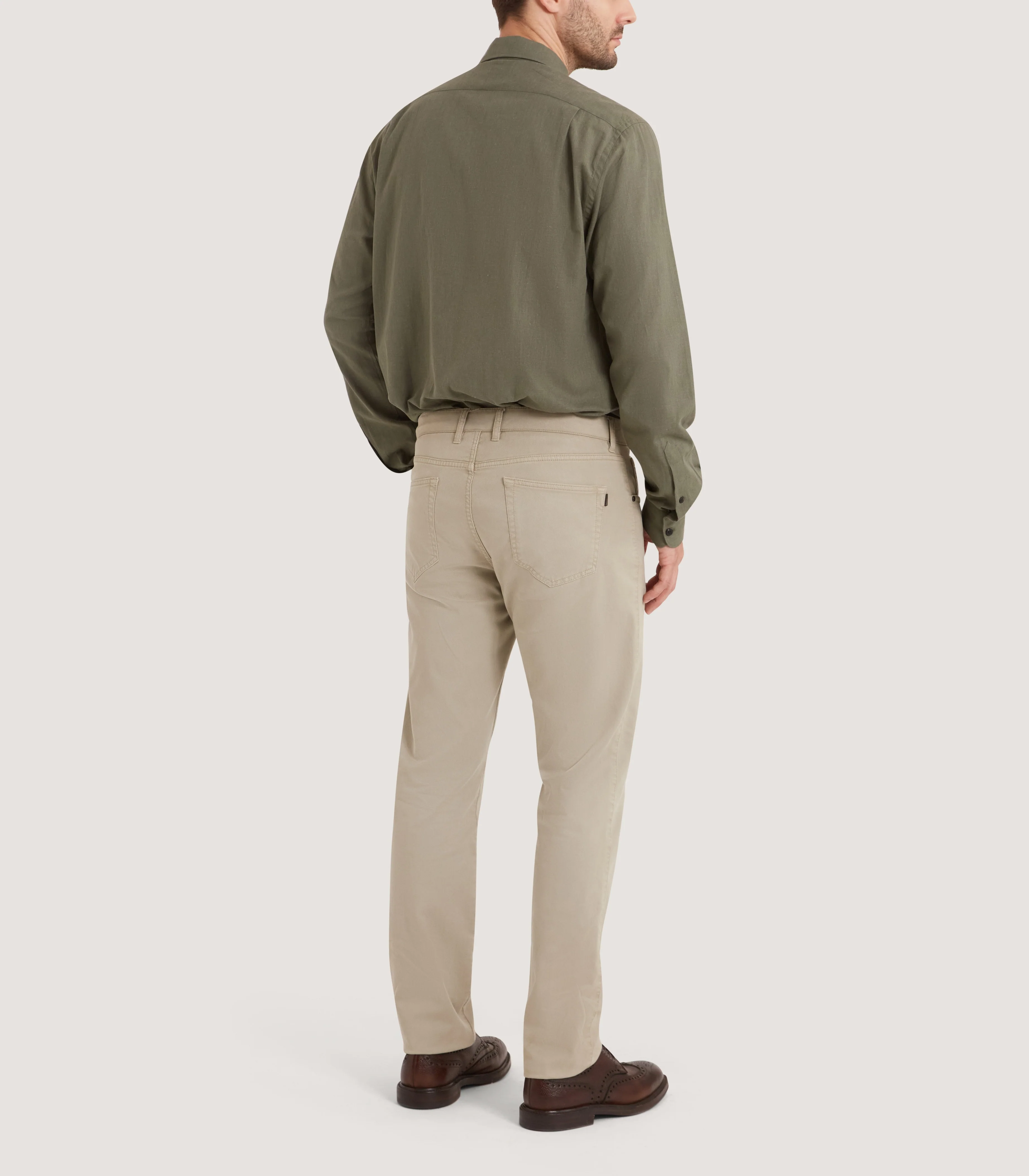 Men's Button Down Collar Shirt in Fern - Image 4