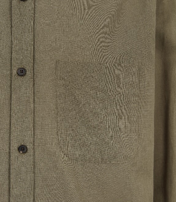 Men's Button Down Collar Shirt in Fern - Image 5