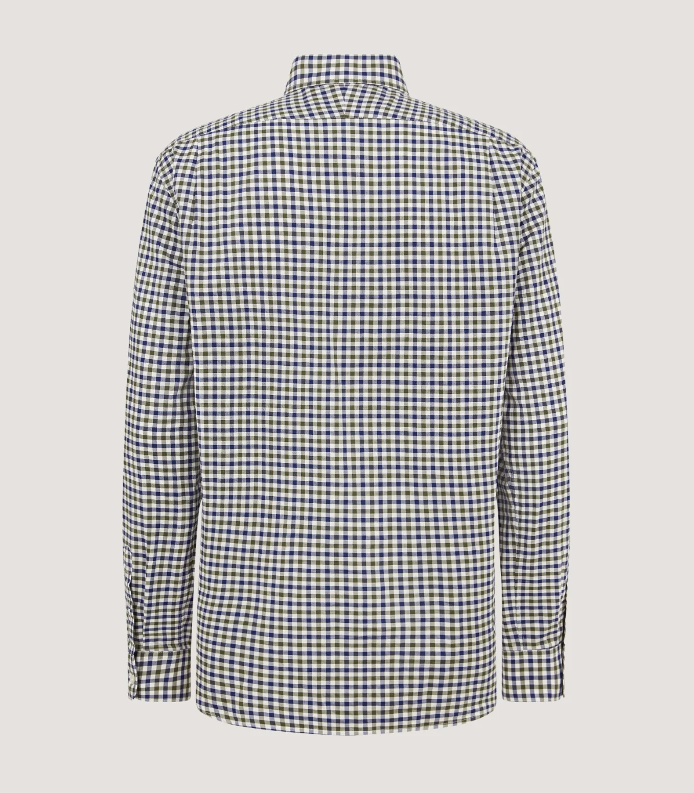 Men's Button Down Collar Shirt in Forest Green - Image 3