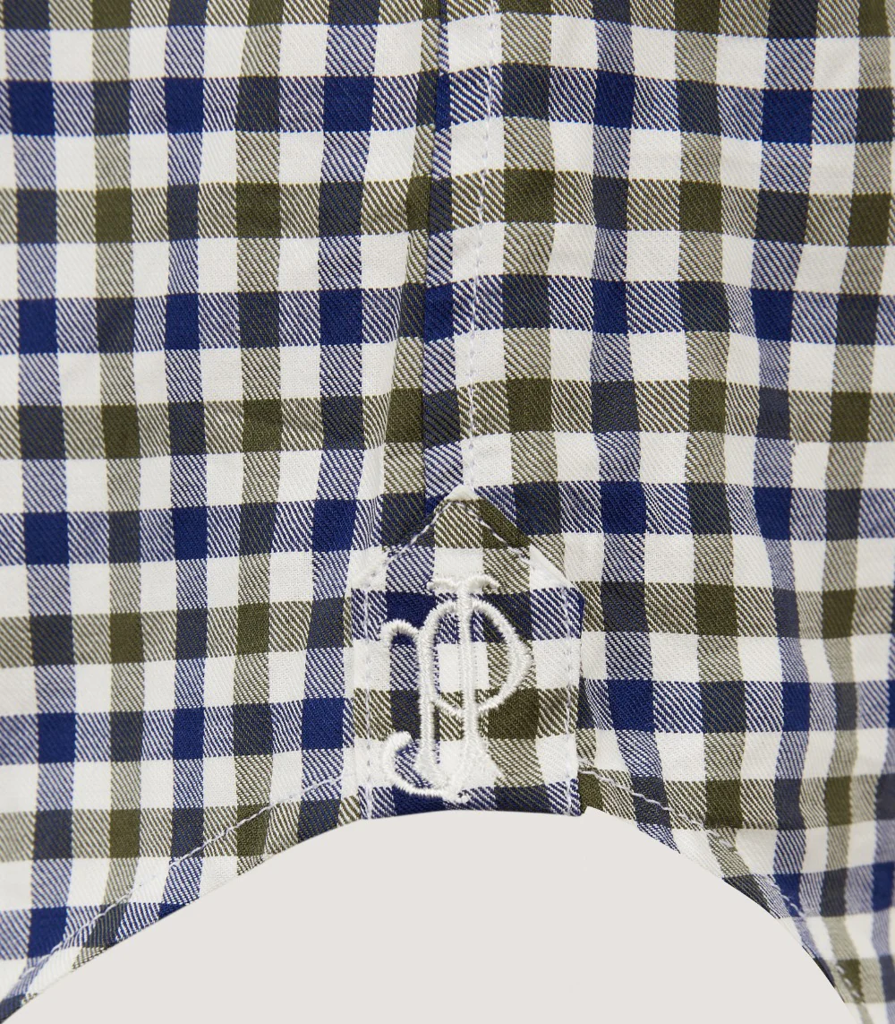 Men's Button Down Collar Shirt in Forest Green - Image 5