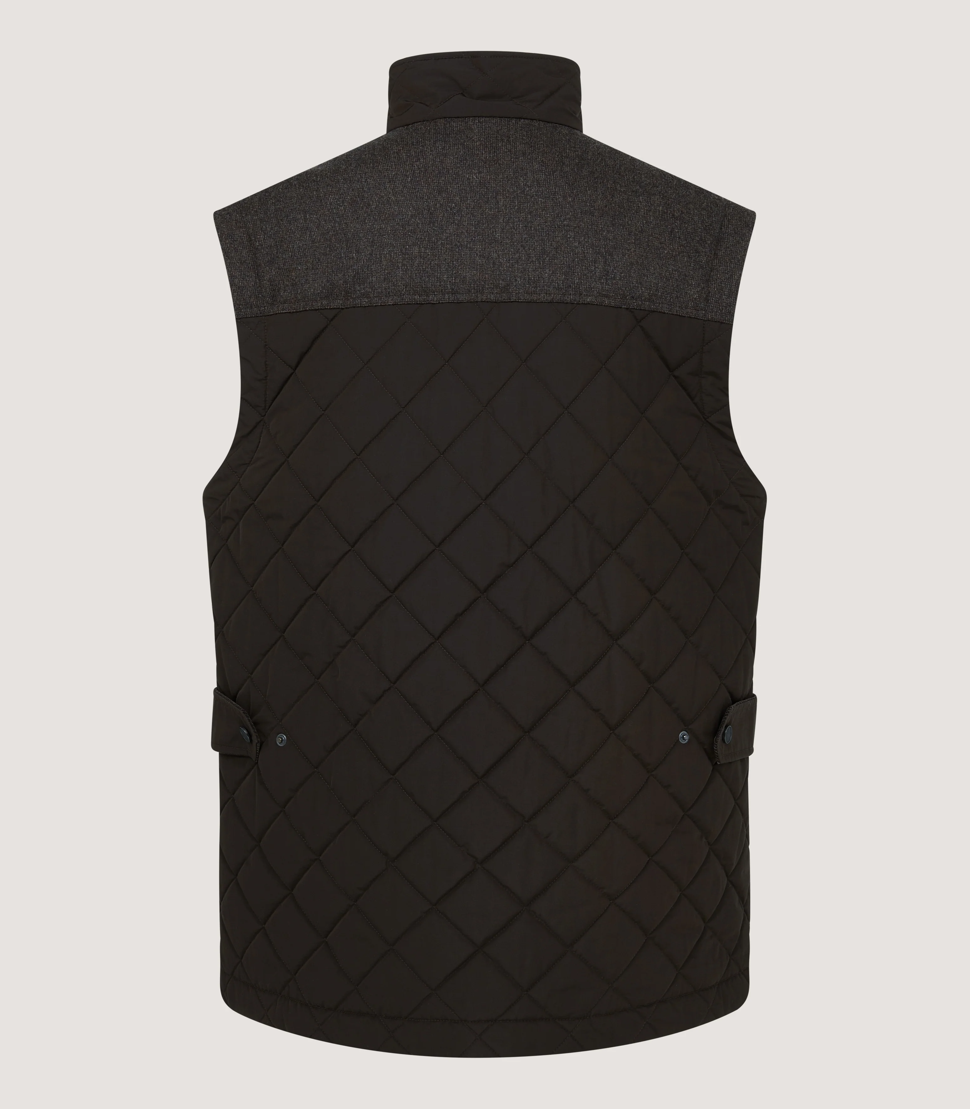 Men's Cambridge Quilted Gilet in Walnut - Image 3