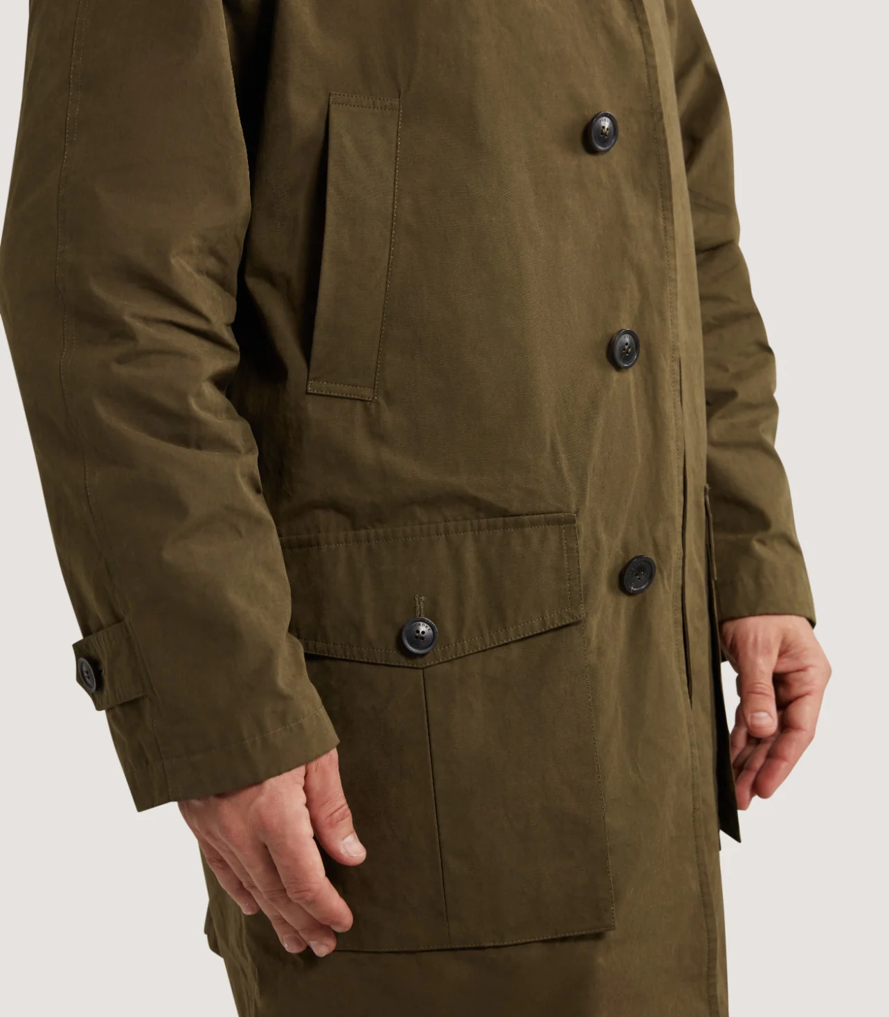 Men's Coldstream Coat in Loden - Image 5