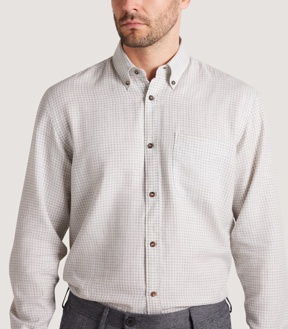 Men's Cotton Cashmere Button Down Shirt - Image 6