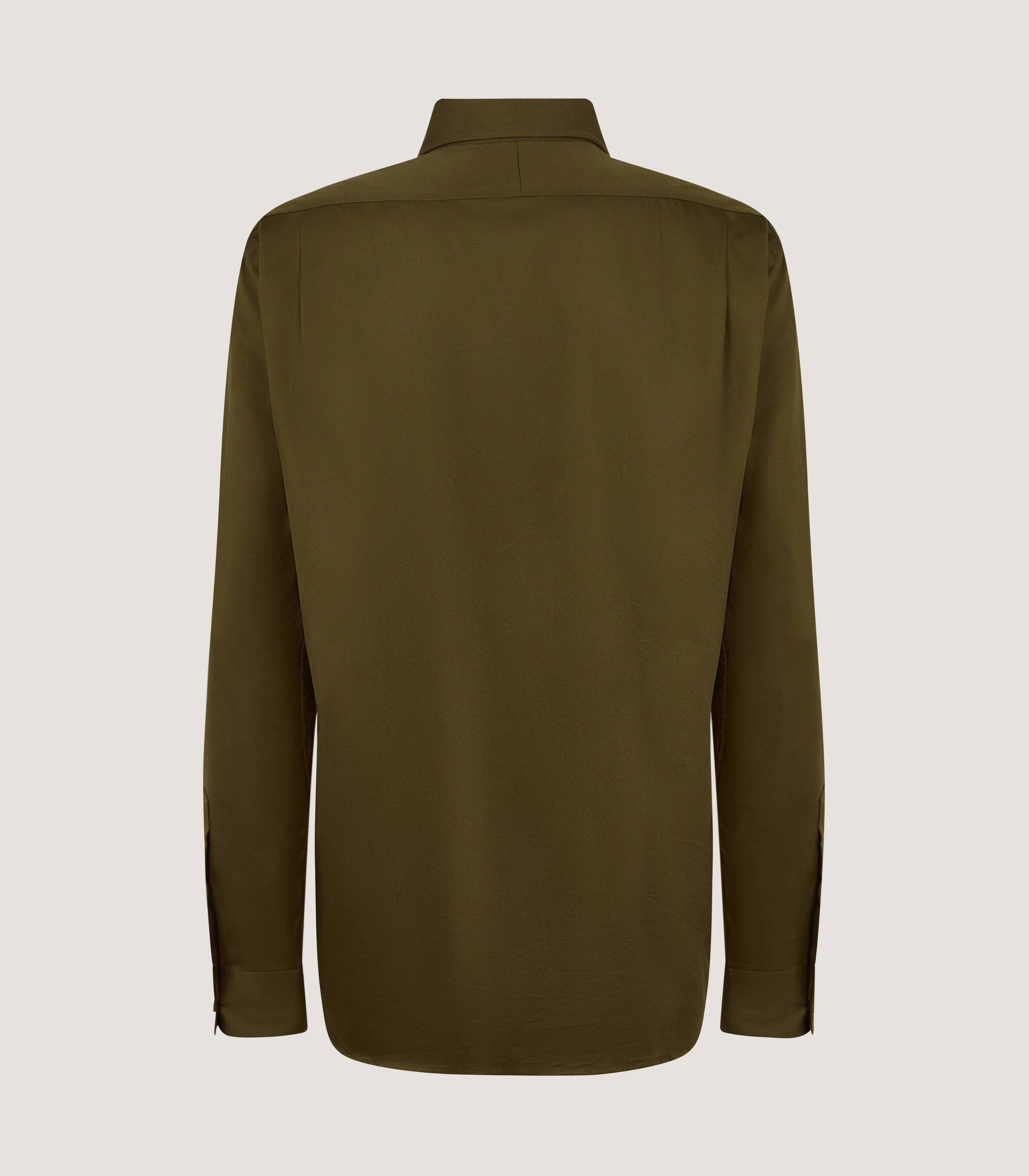 Men's Cotton Khartoum Shirt in Loden - Image 3