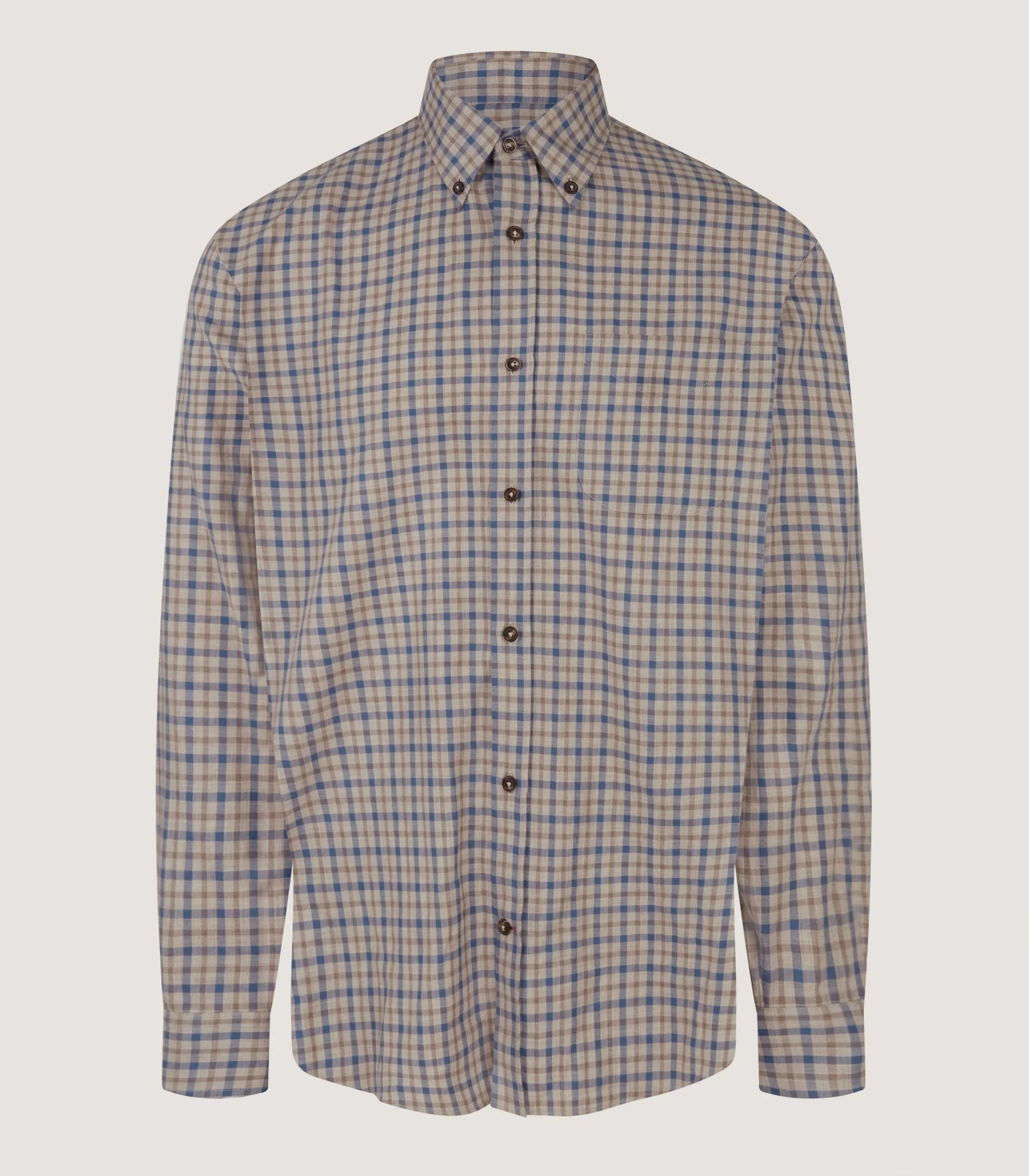Men's Cotton Single Pocket Shirt in Dove