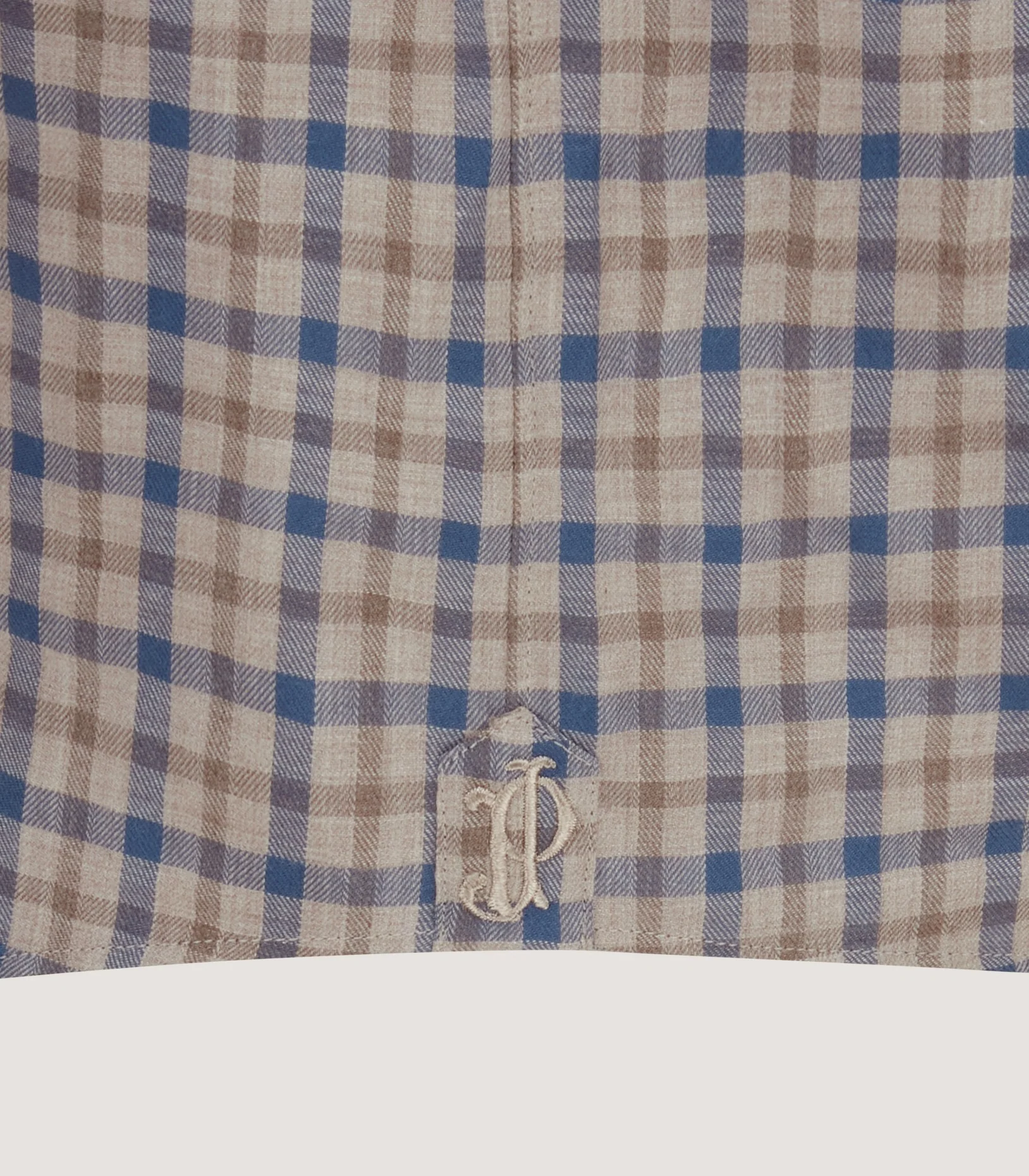 Men's Cotton Single Pocket Shirt in Dove - Image 5