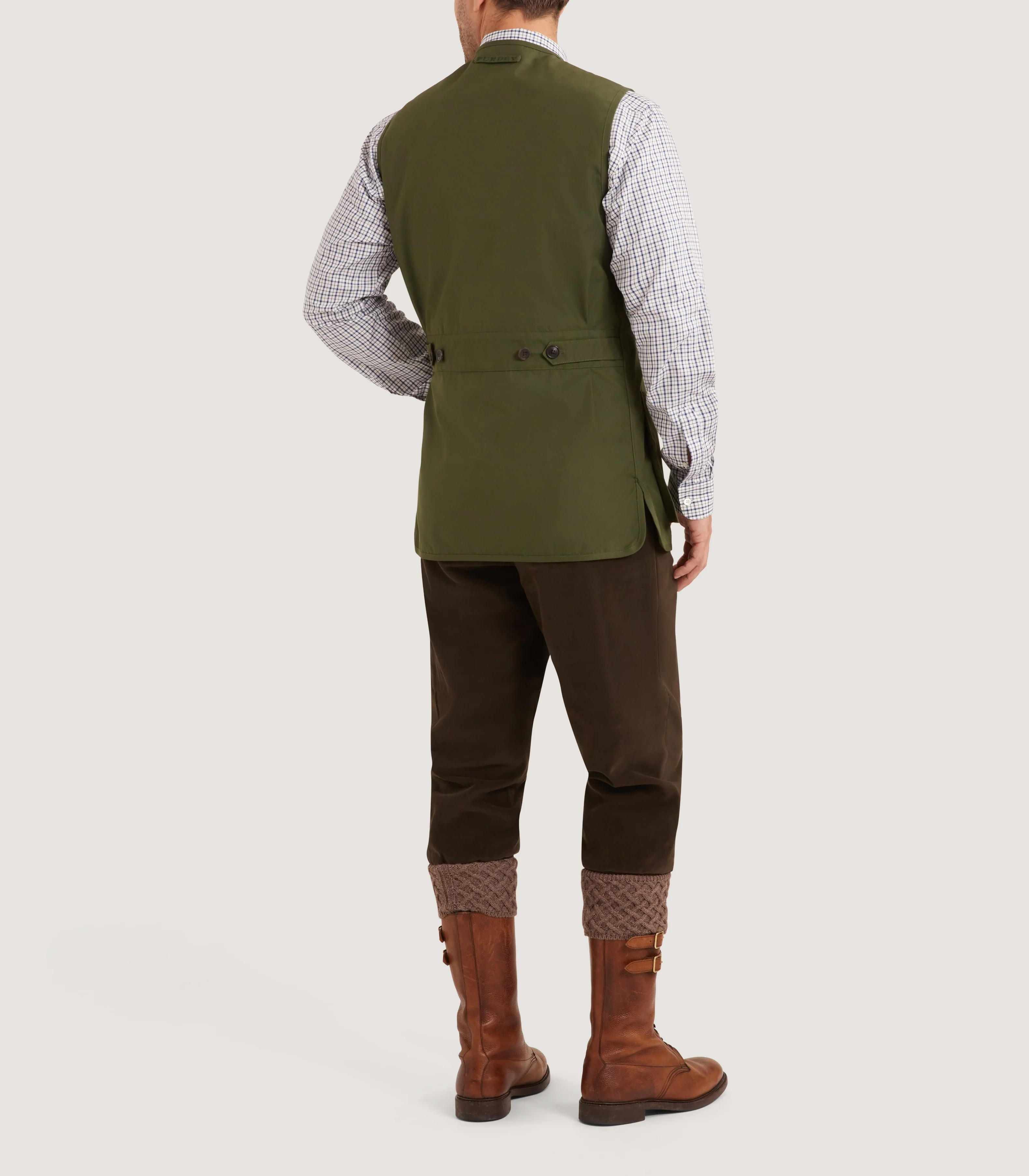 Men's Dawson Lightweight Shooting Vest in Dark Green - Image 5