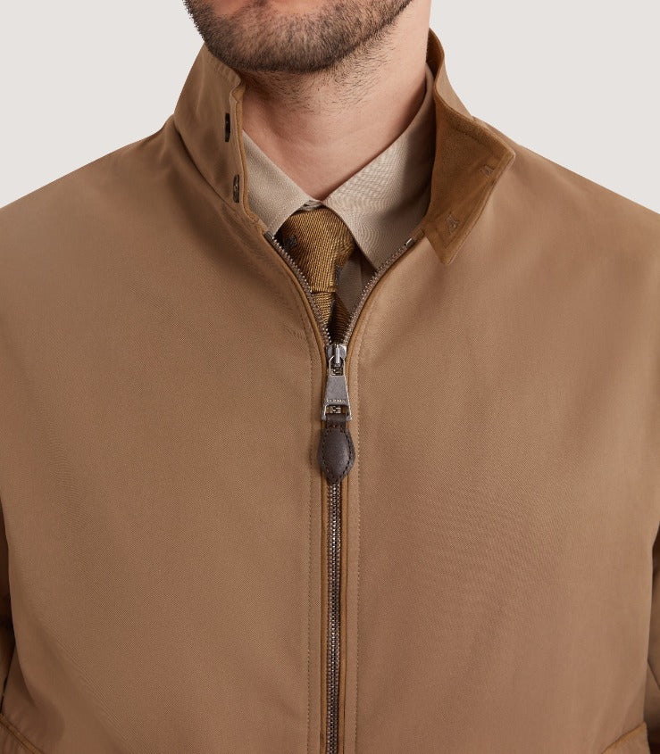 Men's Dunfee Driving Coat in Chestnut - Image 6