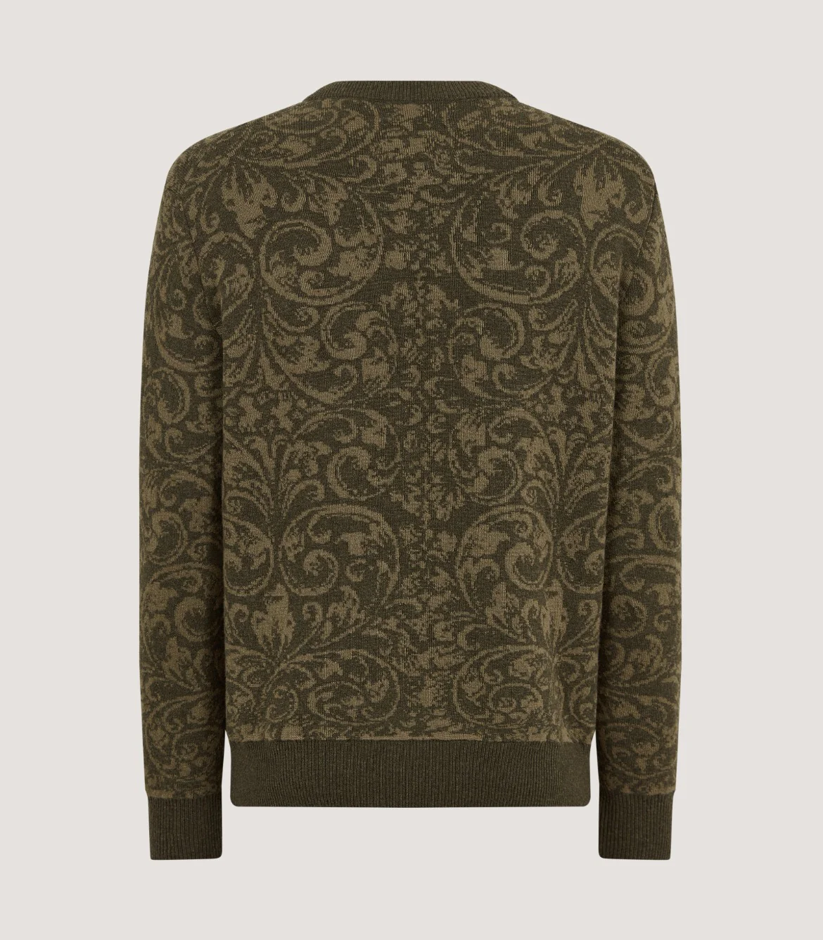Men's Emberton Rose and Scroll Sweater in Loden - Image 3