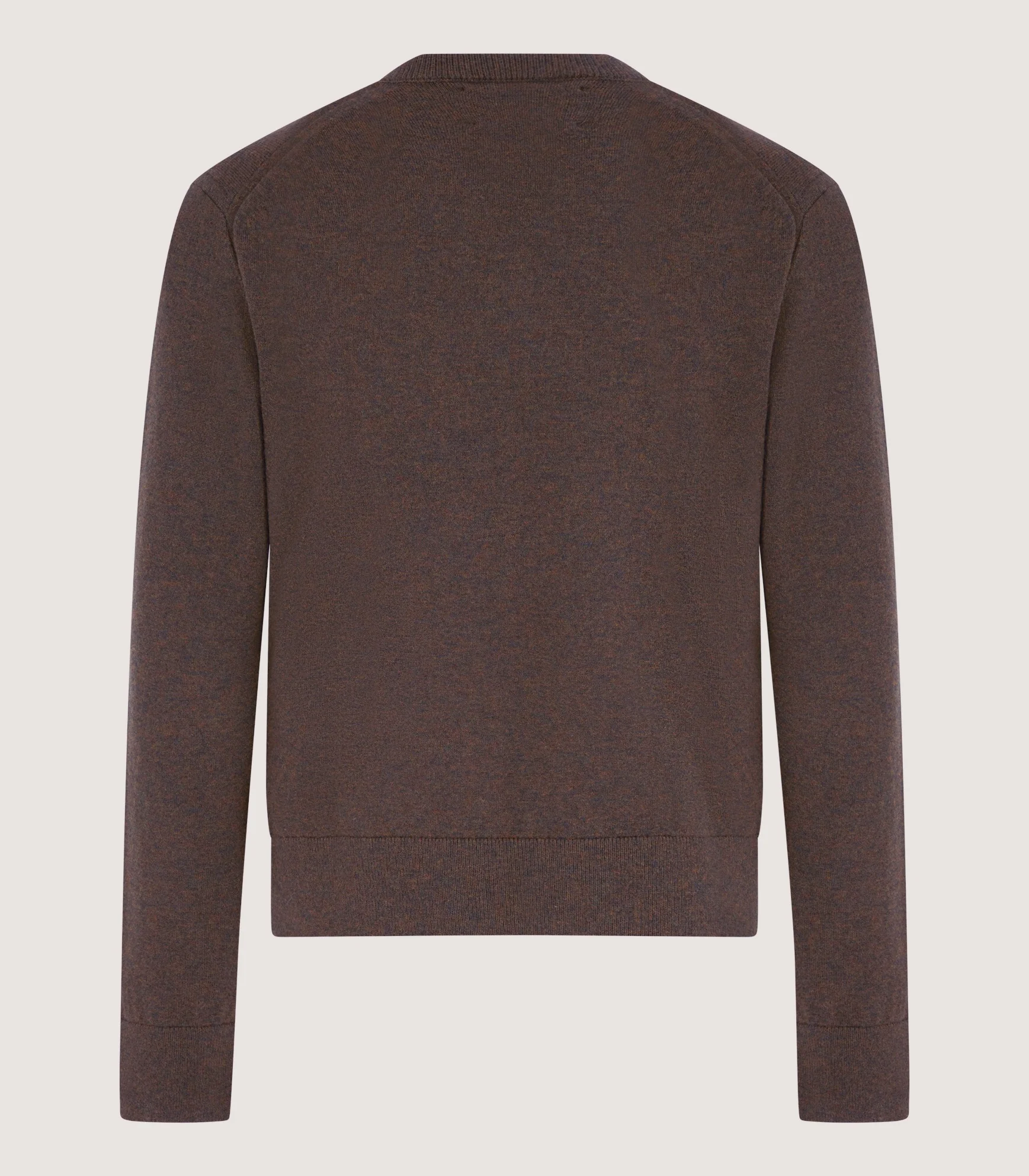 Men's Ensay British Outdoor V Neck Jumper in Oak - Image 3