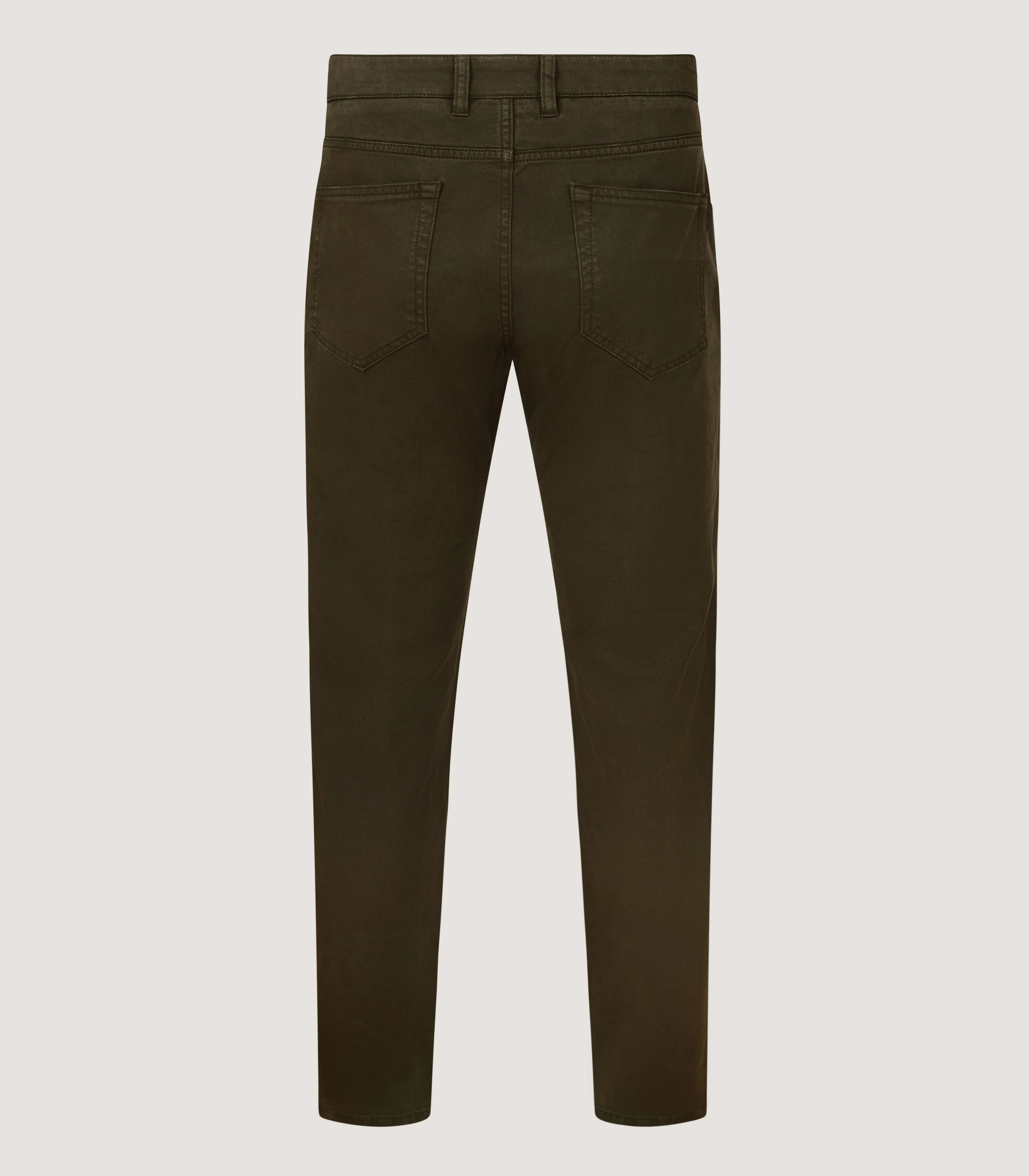 Men's Five Pocket Trousers in Forest Green - Image 3