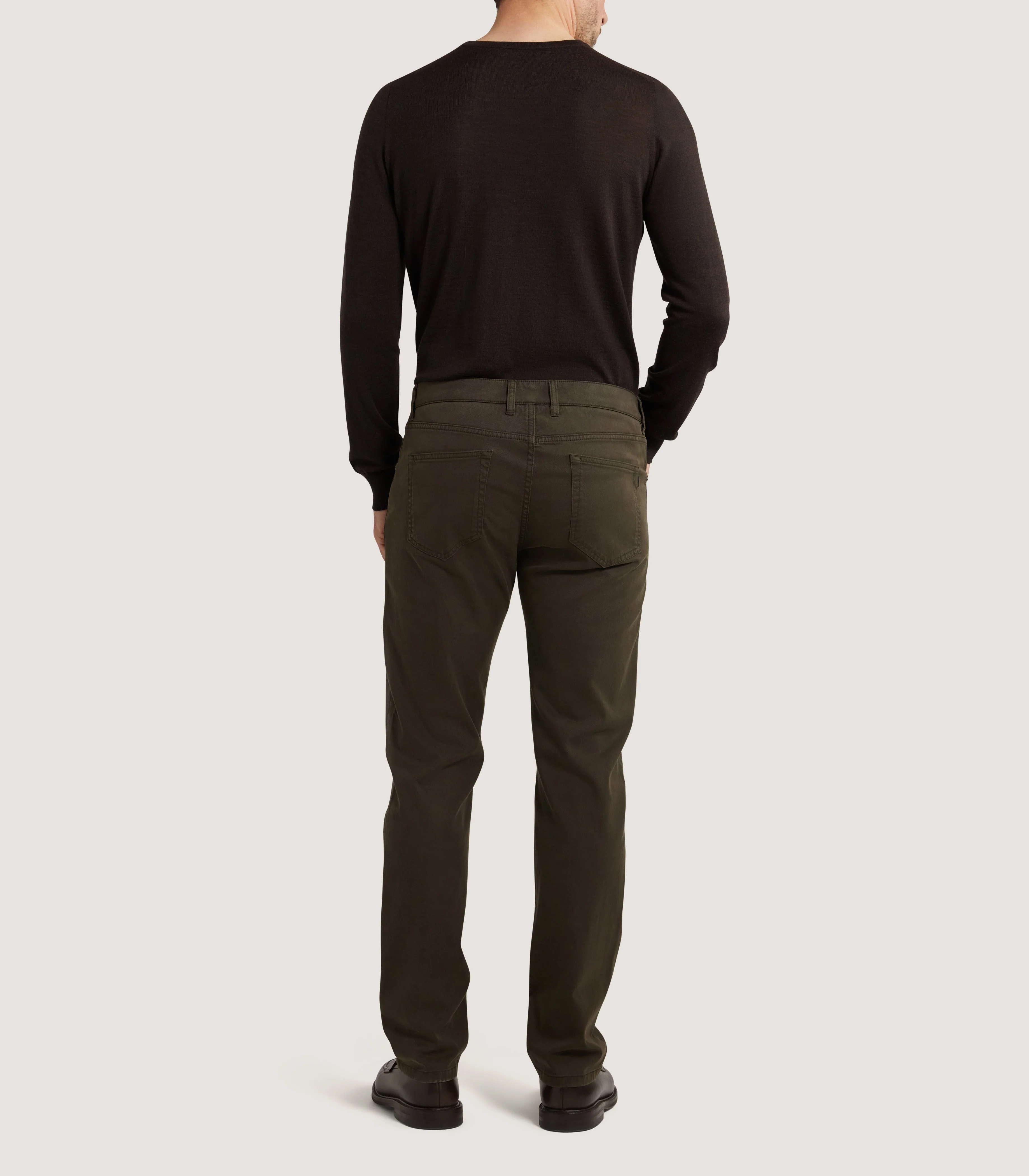 Men's Five Pocket Trouser in Loden - Image 4