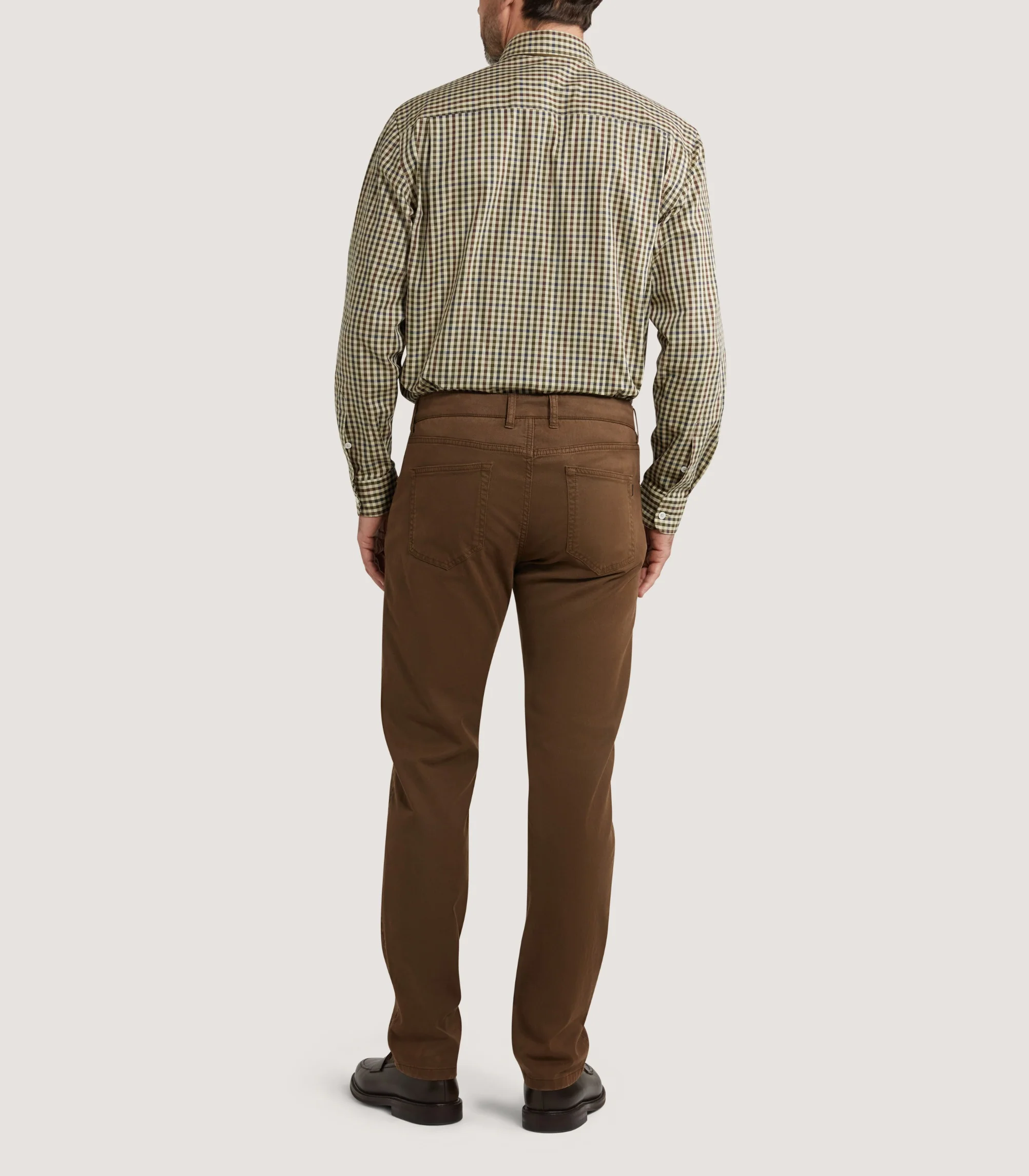 Men's Five Pocket Trouser in Walnut - Image 4