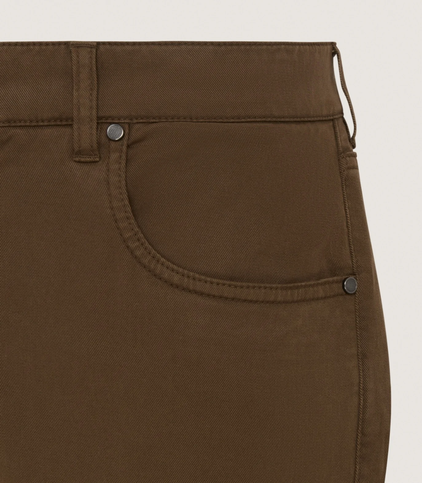 Men's Five Pocket Trouser in Walnut - Image 5