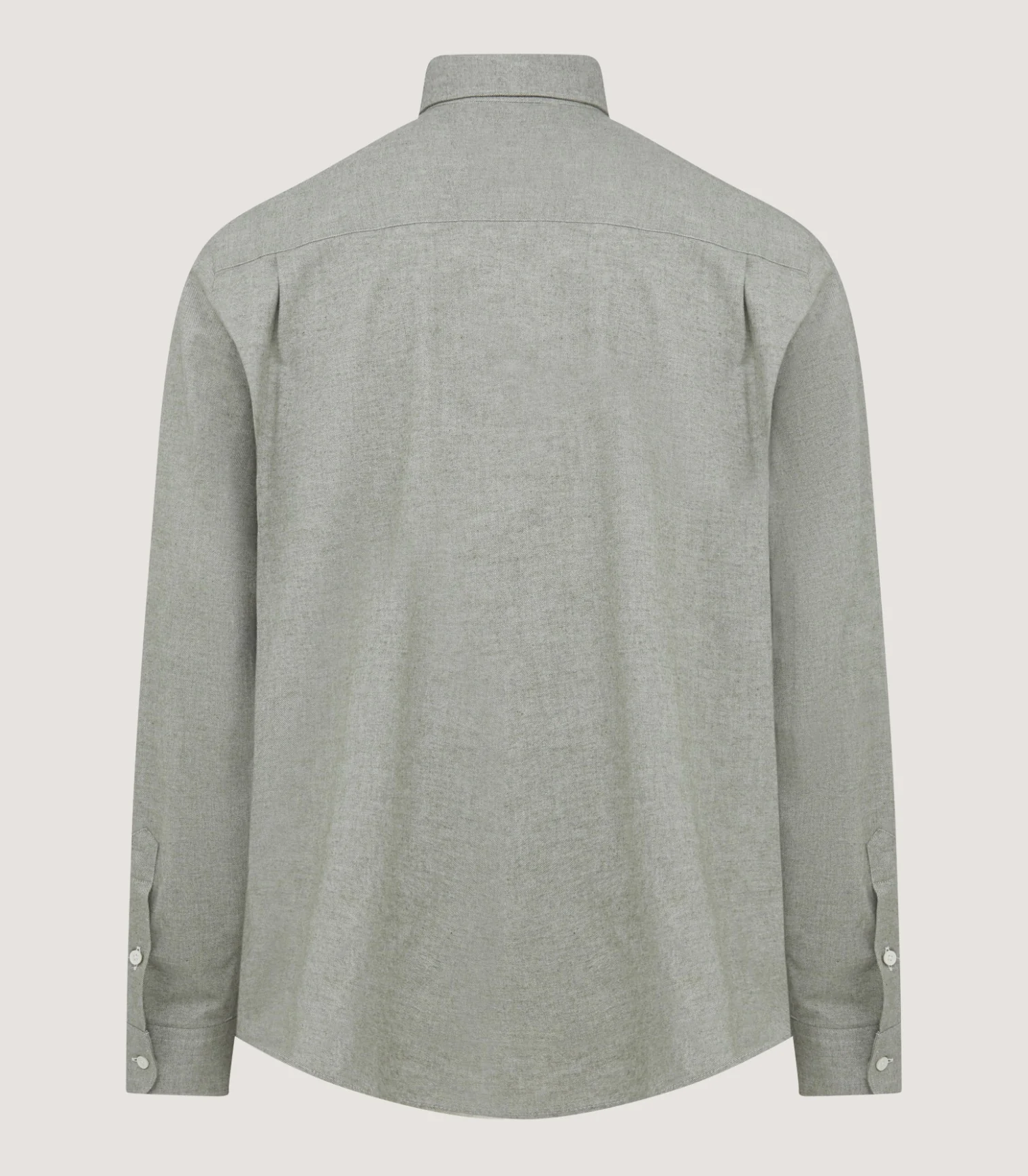 Men's Flannel Shirt in Sage - Image 3