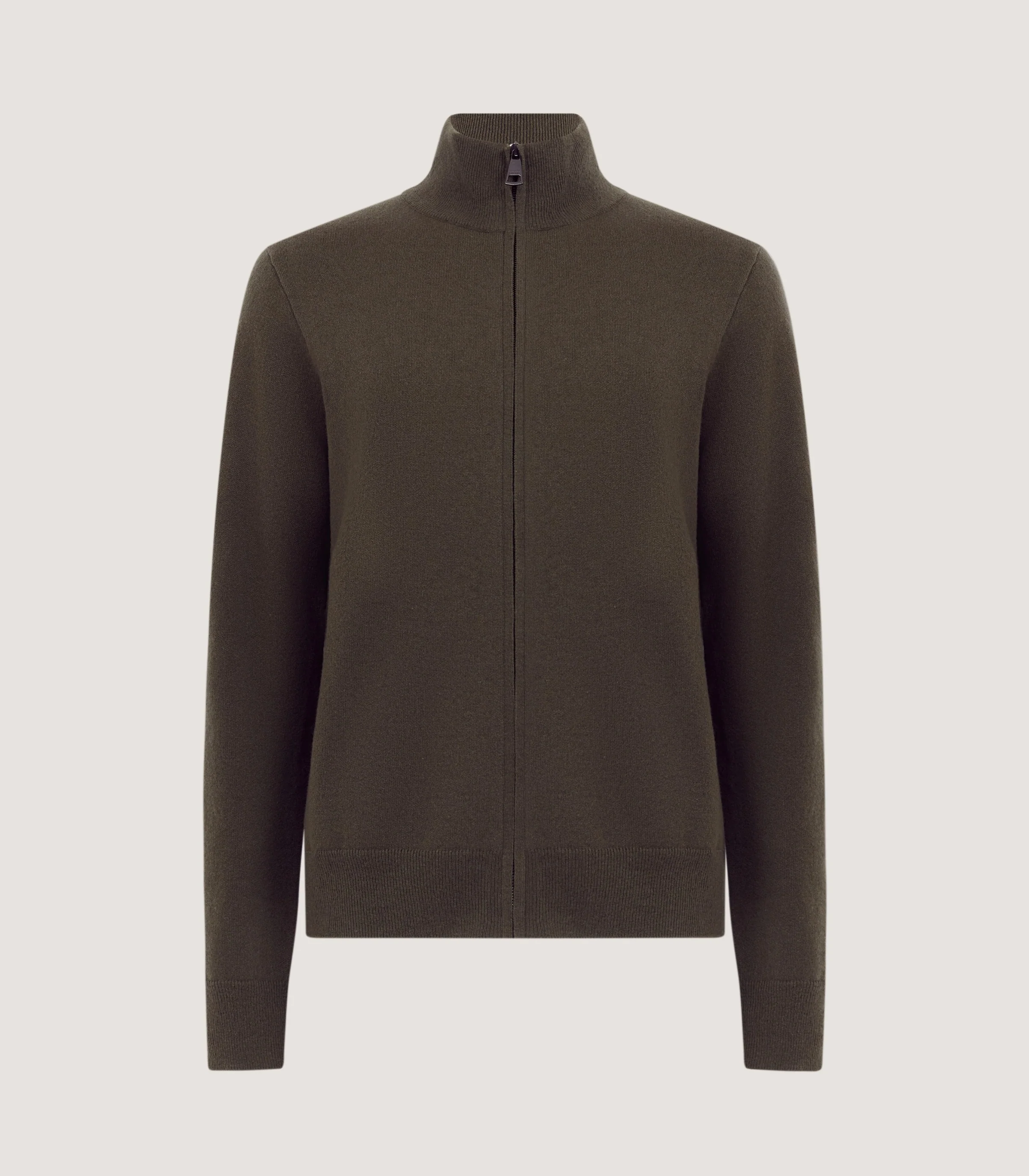 Men's Halkin Technical Zip Front Cardigan in Loden